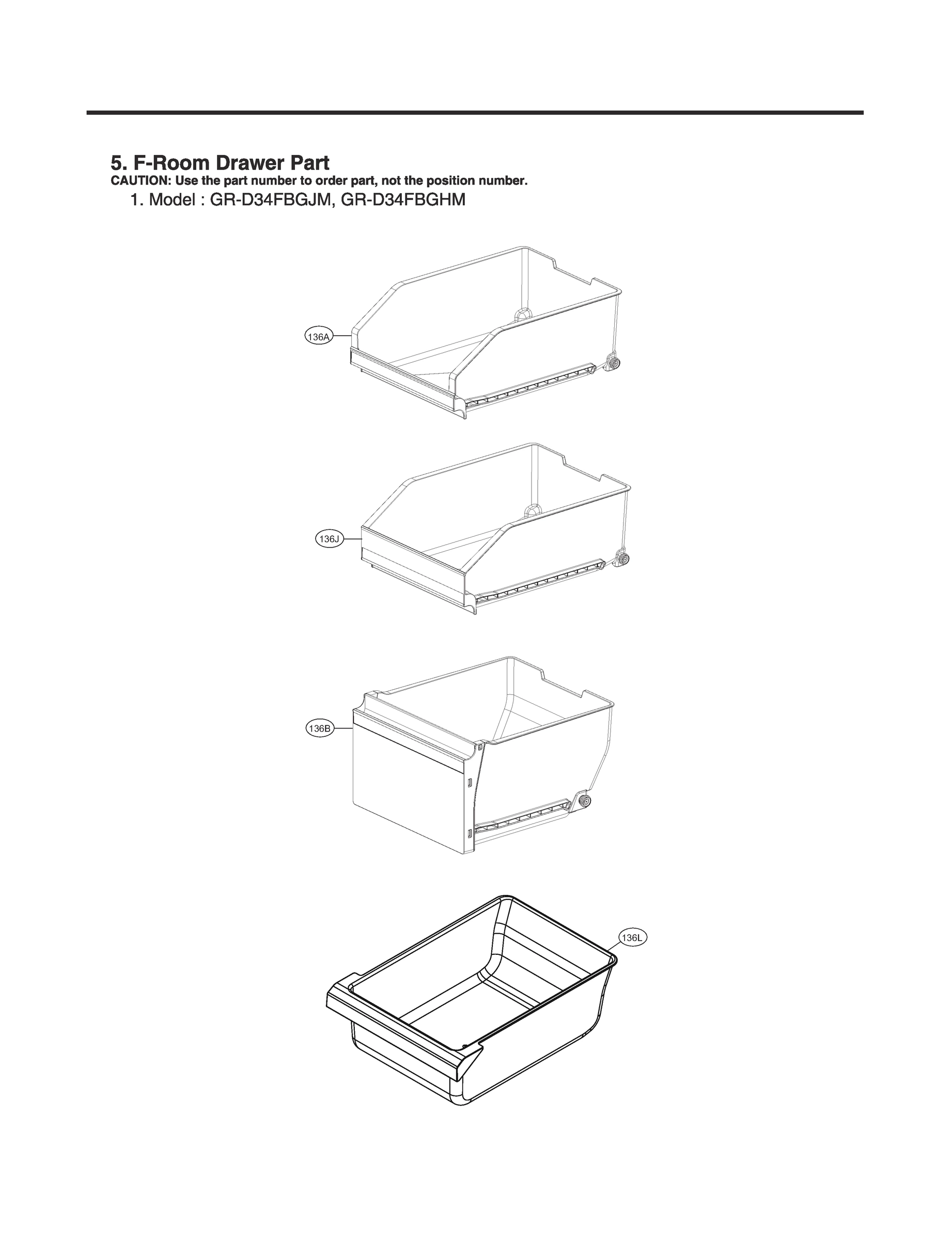 F-ROOM DRAWER PART
