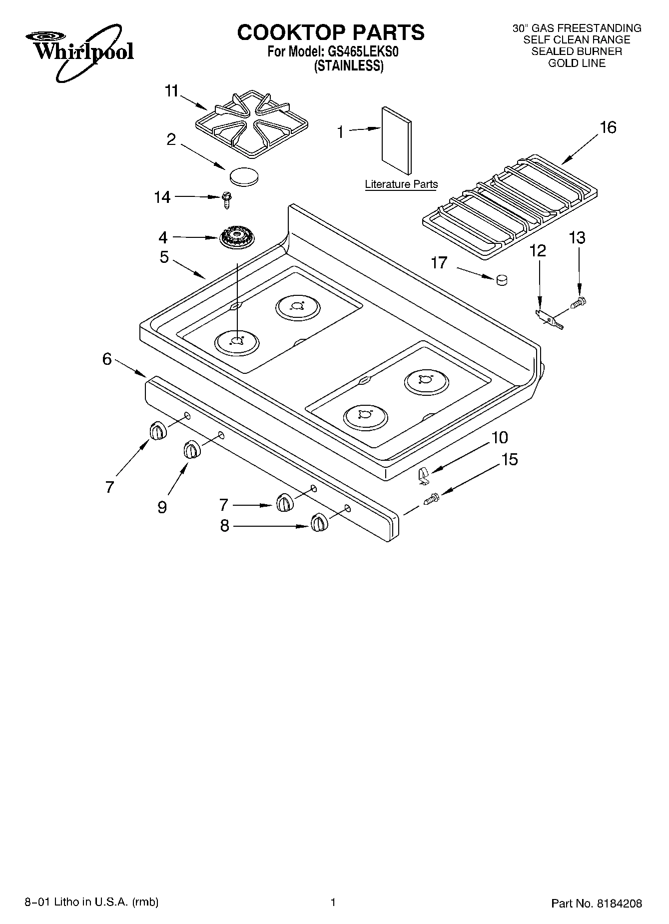 01 - COOKTOP, LITERATURE