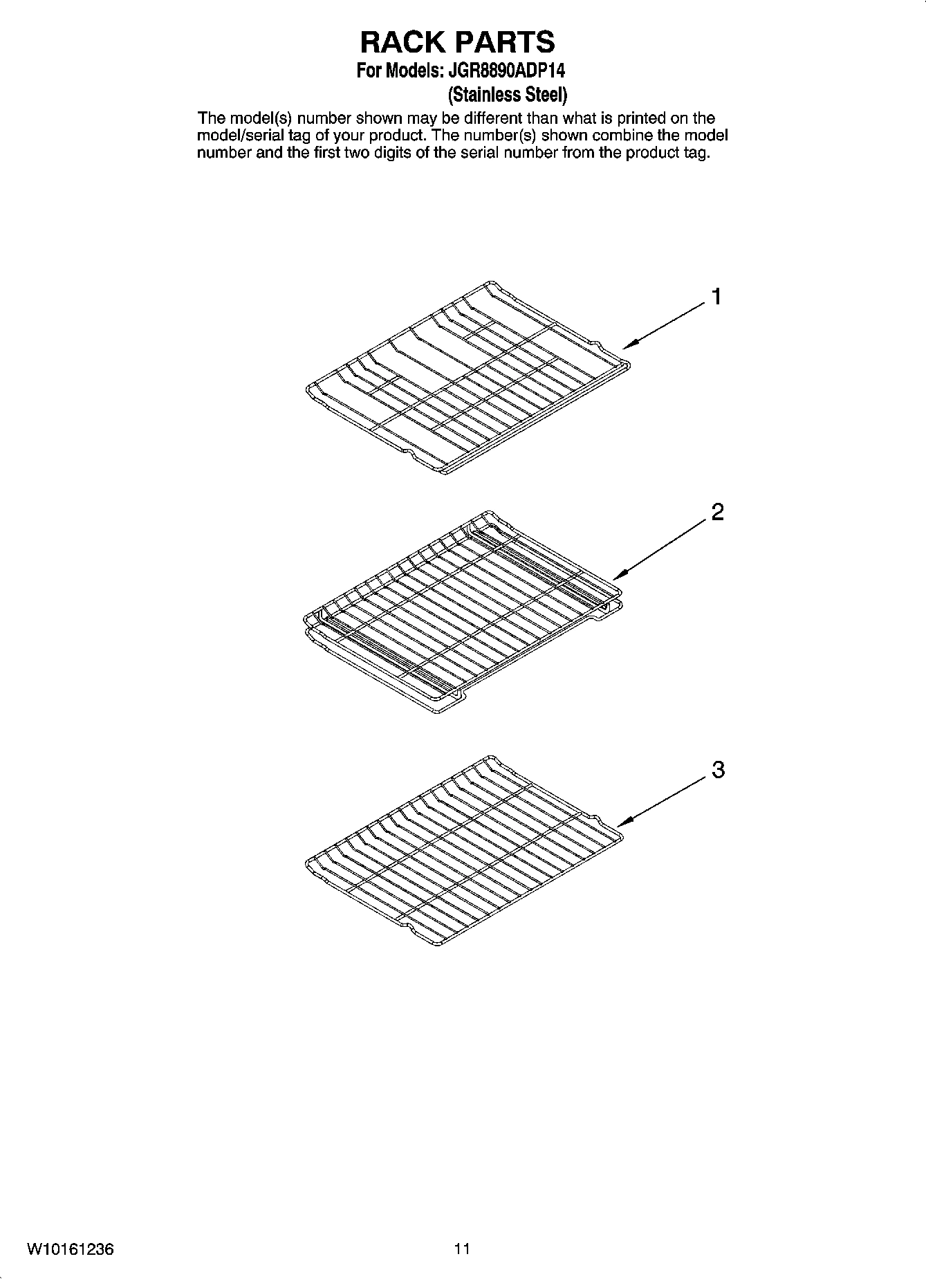 07 - RACK PARTS, OPTIONAL PARTS (NOT INCLUDED)