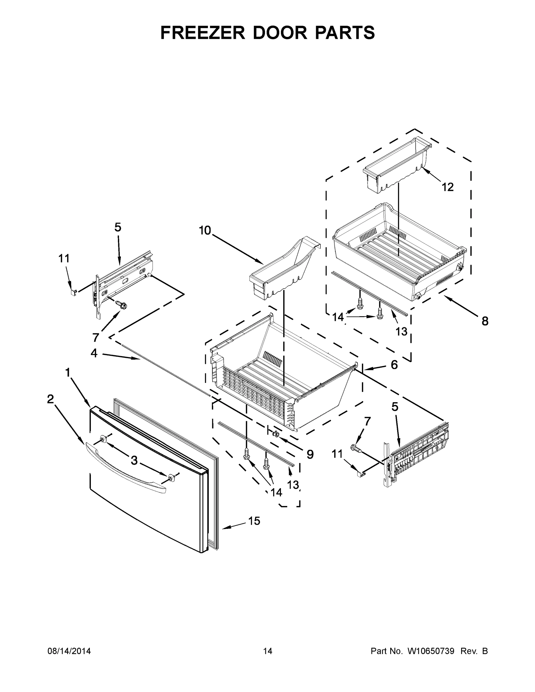 08 - FREEZER DOOR PARTS