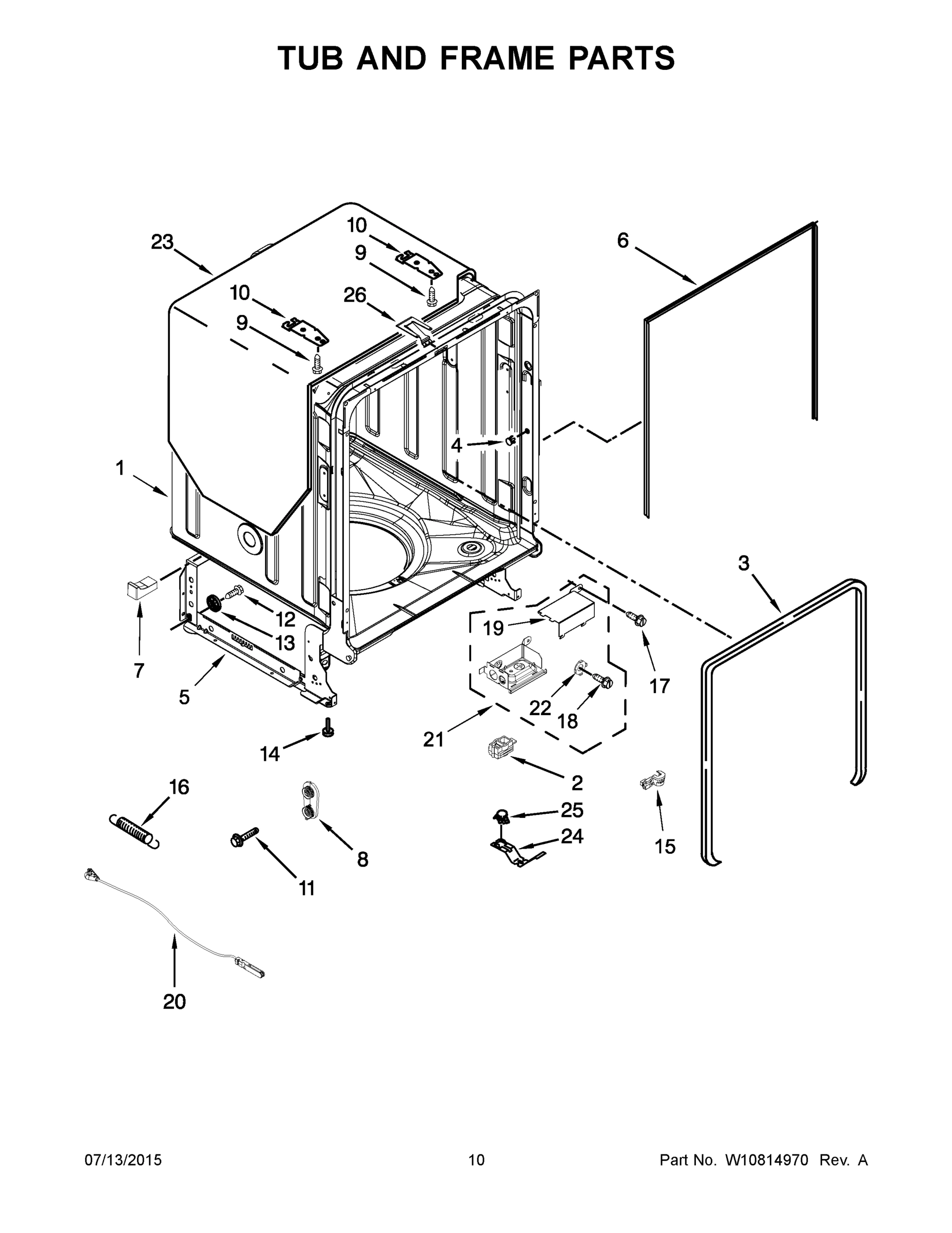 06 - TUB AND FRAME PARTS