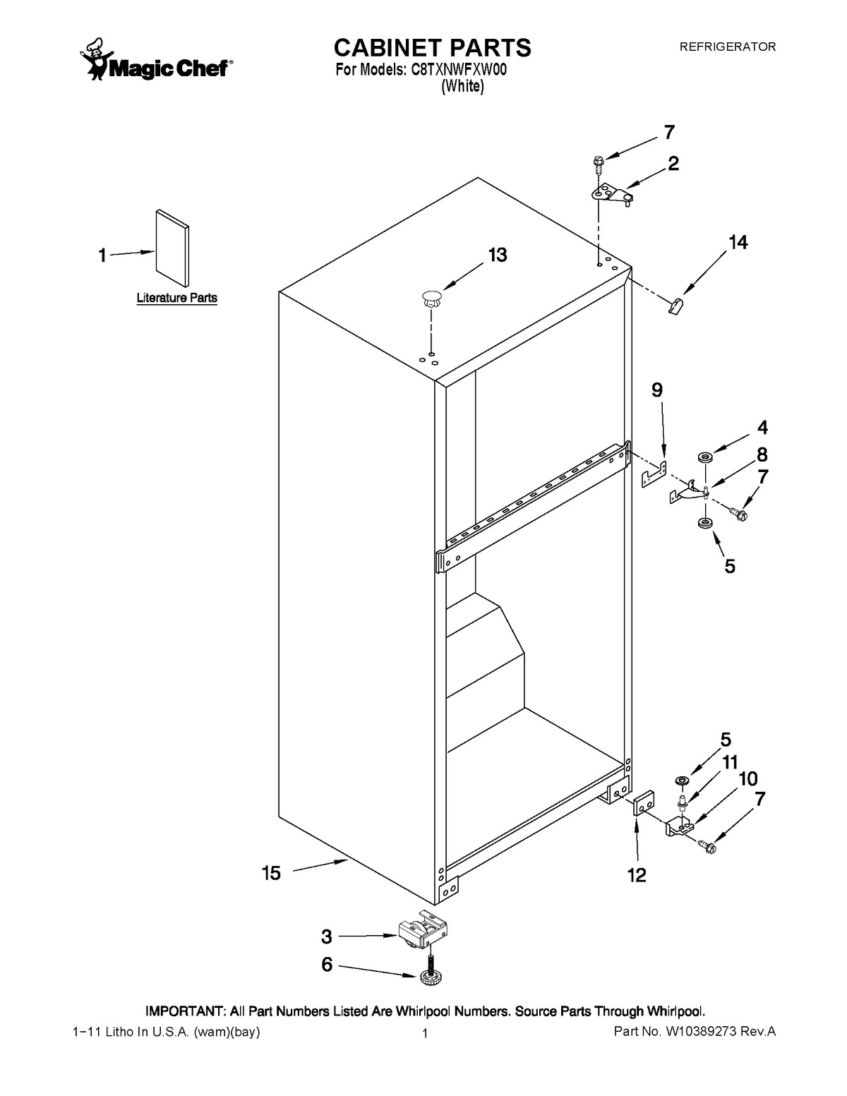 01 - CABINET PARTS