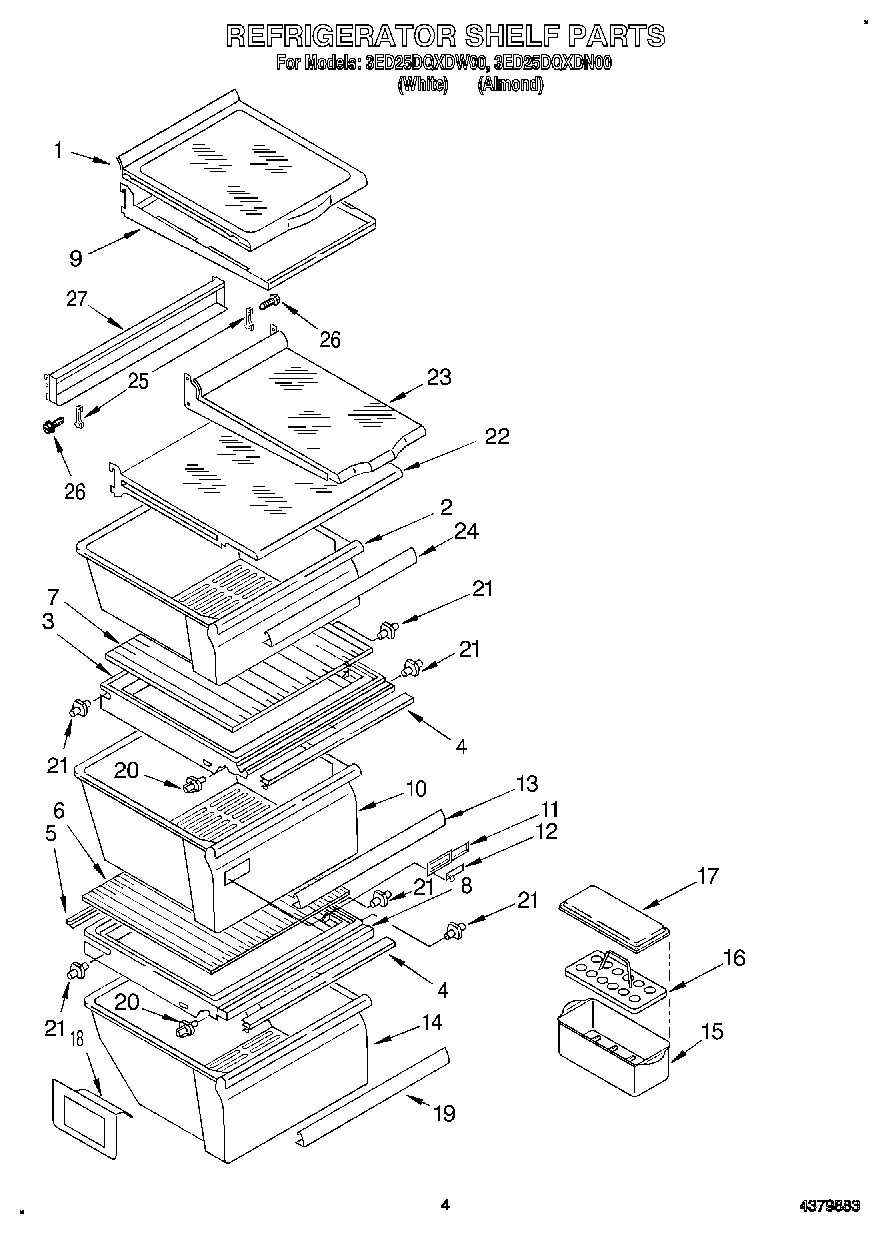 03 - REFRIGERATOR SHELF