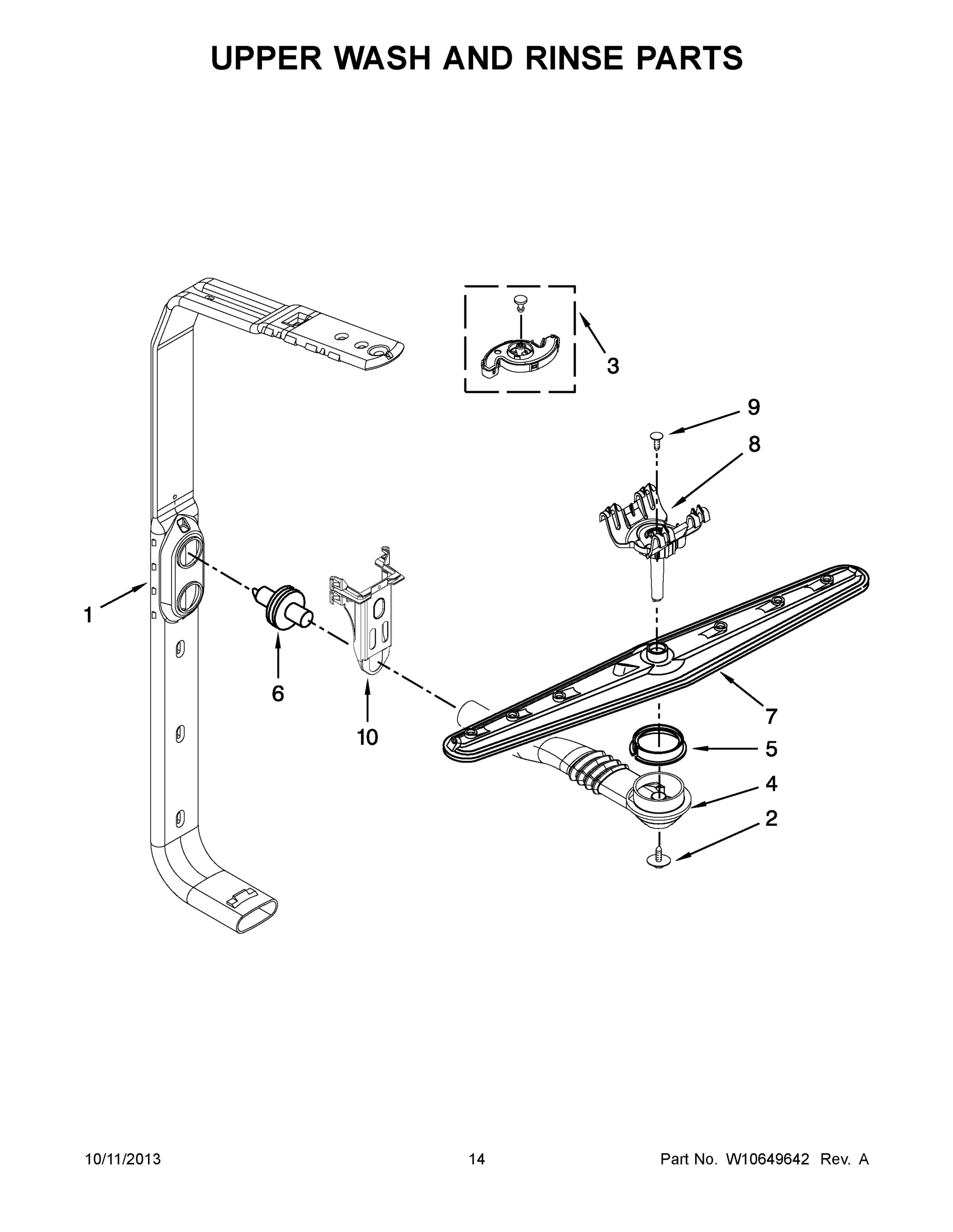 08 - UPPER WASH AND RINSE PARTS