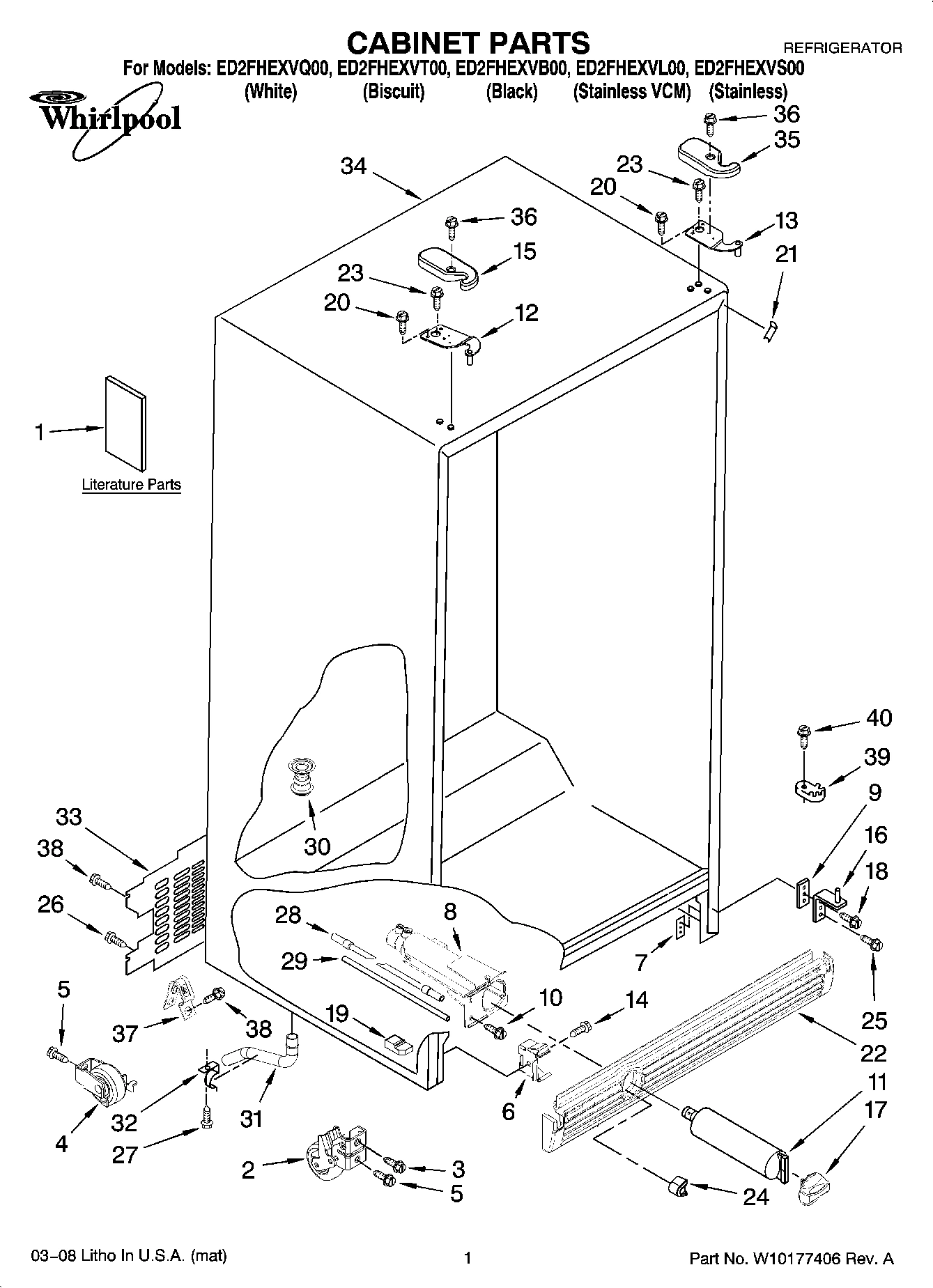 01 - CABINET PARTS