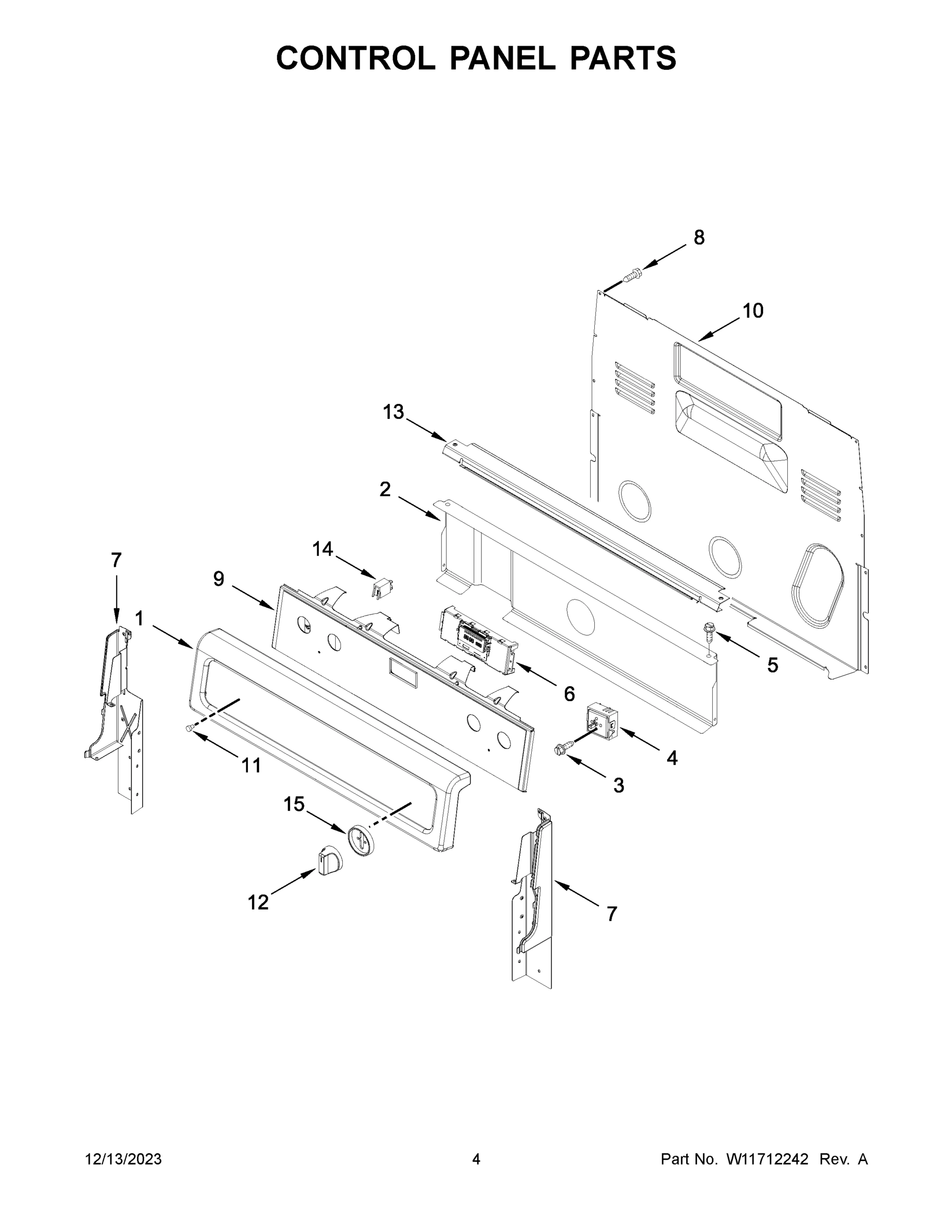 03 - CONTROL PANEL PARTS