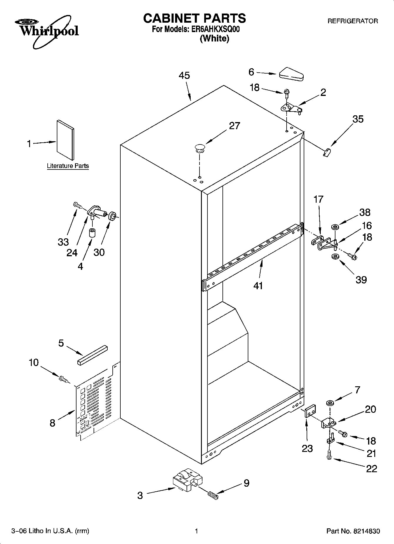 01 - CABINET PARTS