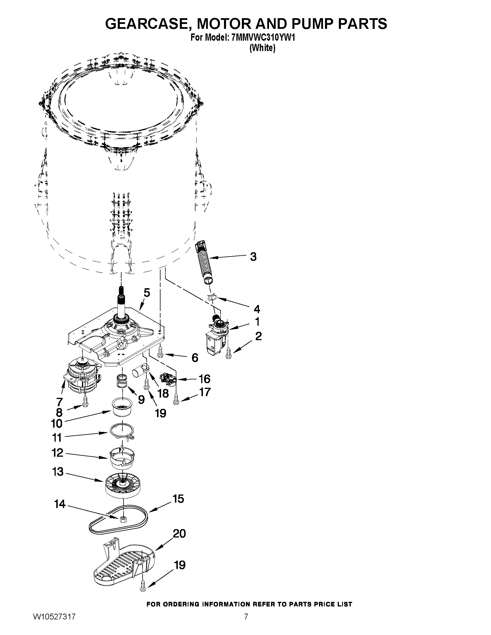 04 - GEARCASE, MOTOR AND PUMP PARTS