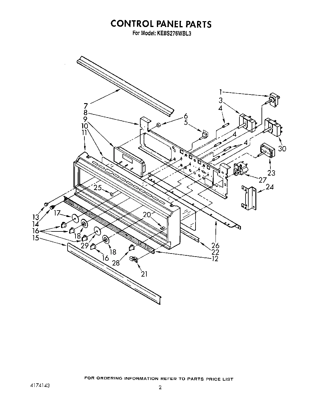 02 - CONTROL PANEL, LIT/OPTIONAL