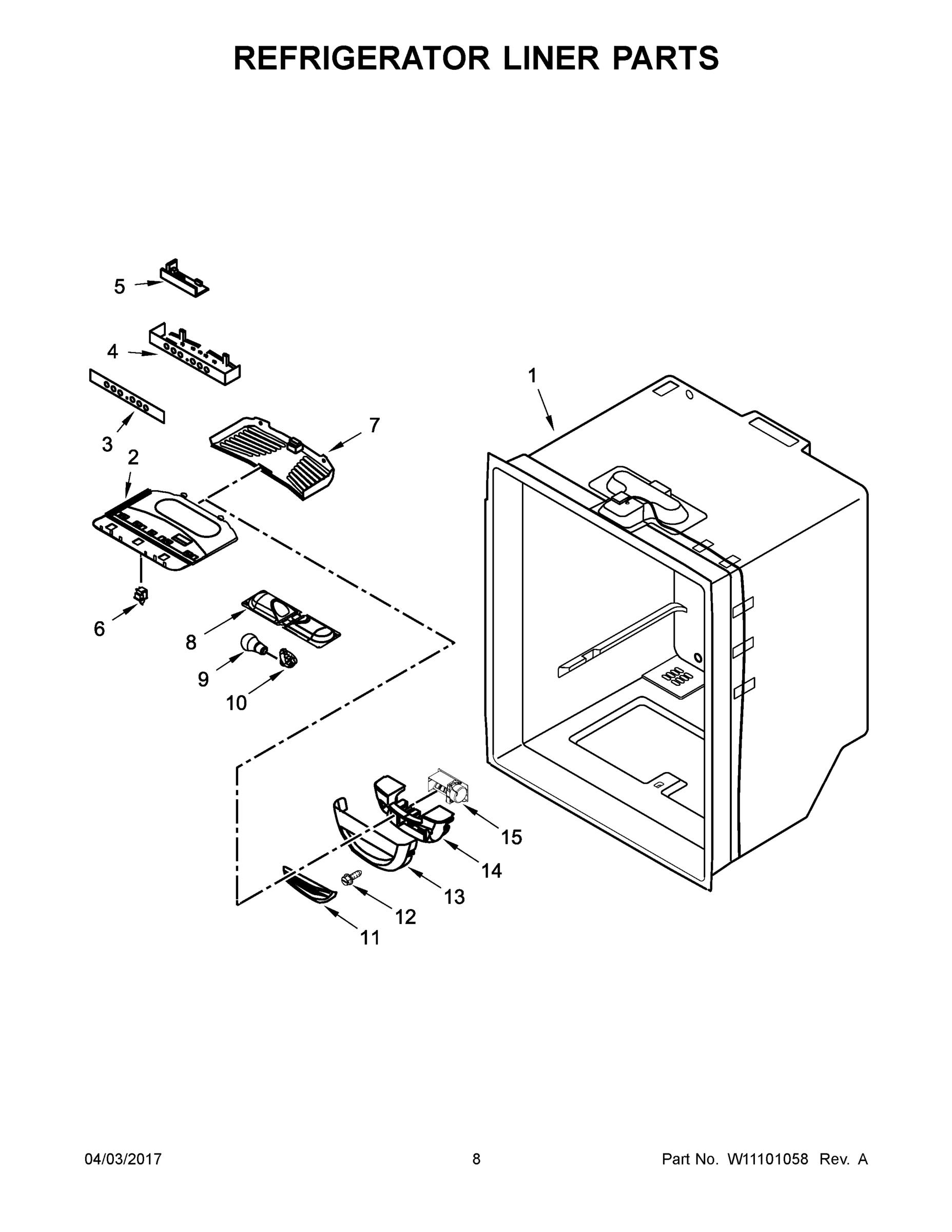 05 - REFRIGERATOR LINER PARTS