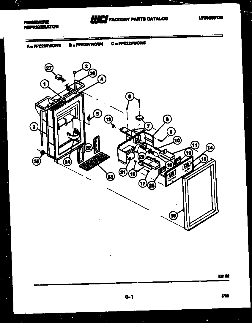 07 - ICE DOOR, DISPENSER AND WATER TANKS