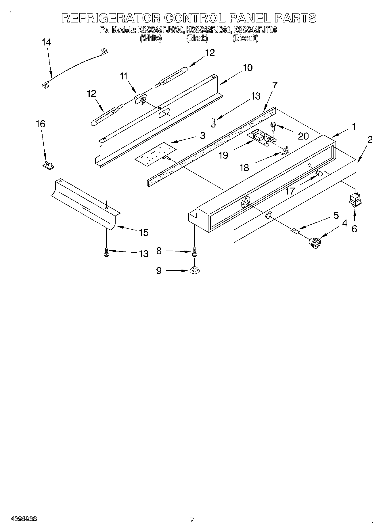 05 - REFRIGERATOR CONTROL PANEL