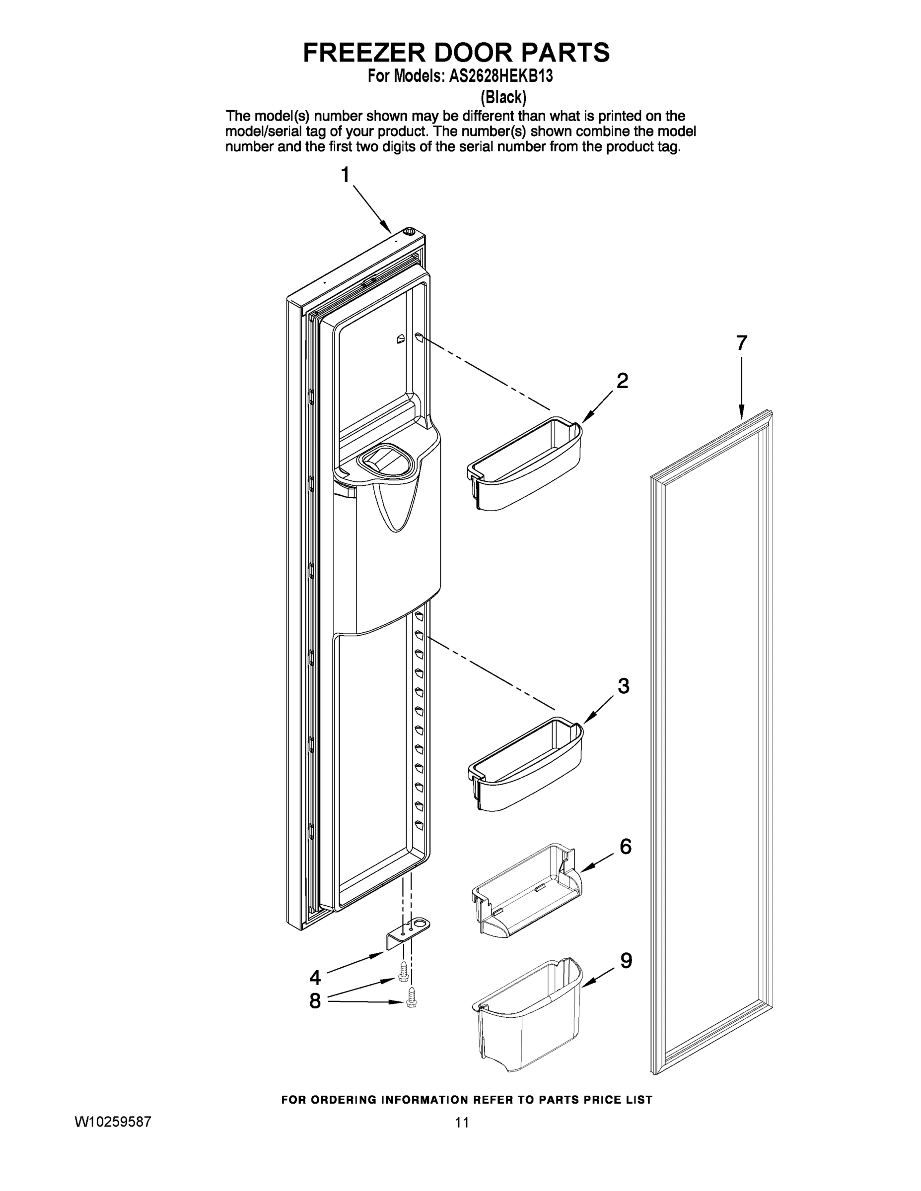 07 - FREEZER DOOR PARTS
