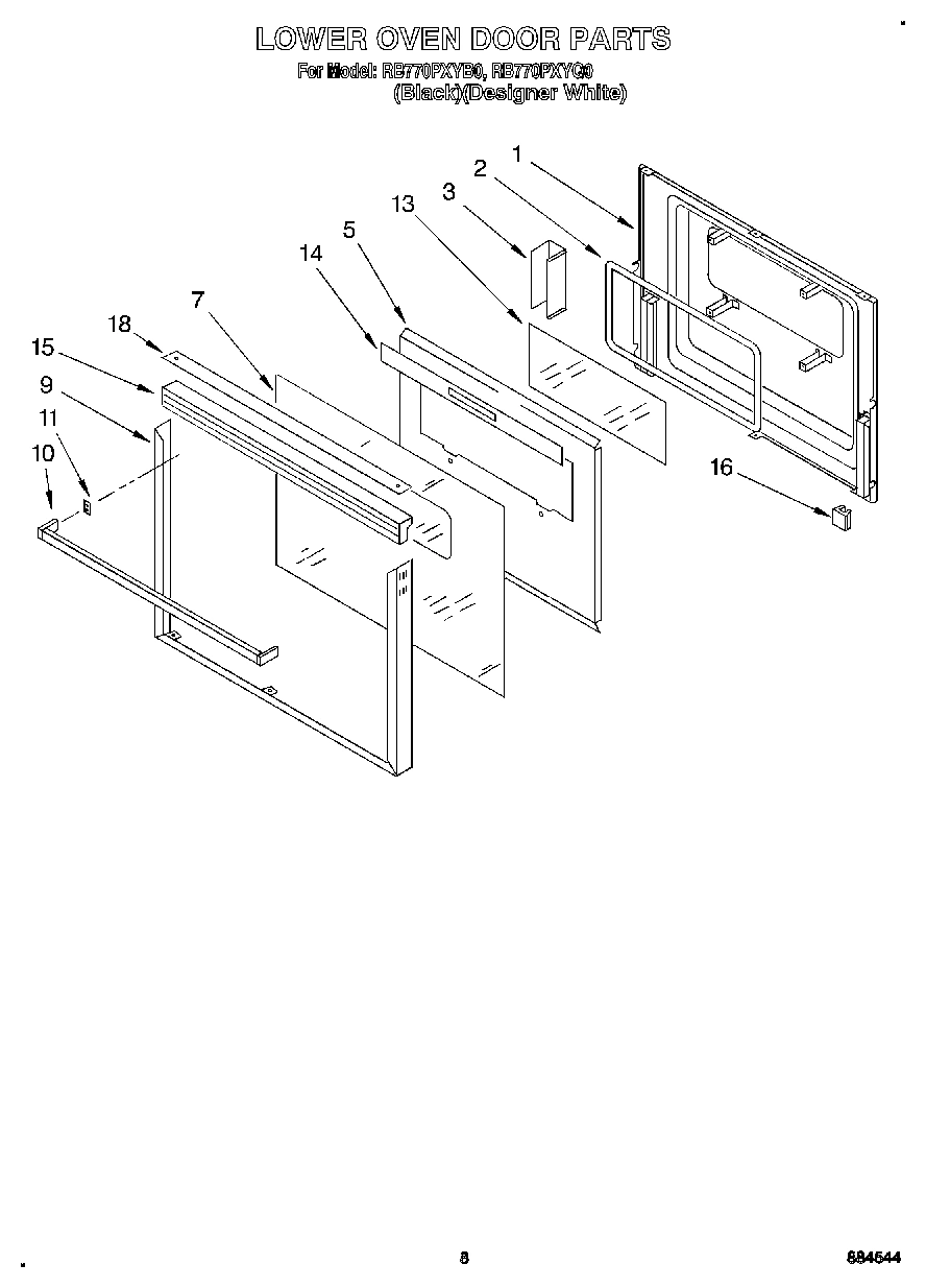 05 - LOWER OVEN DOOR