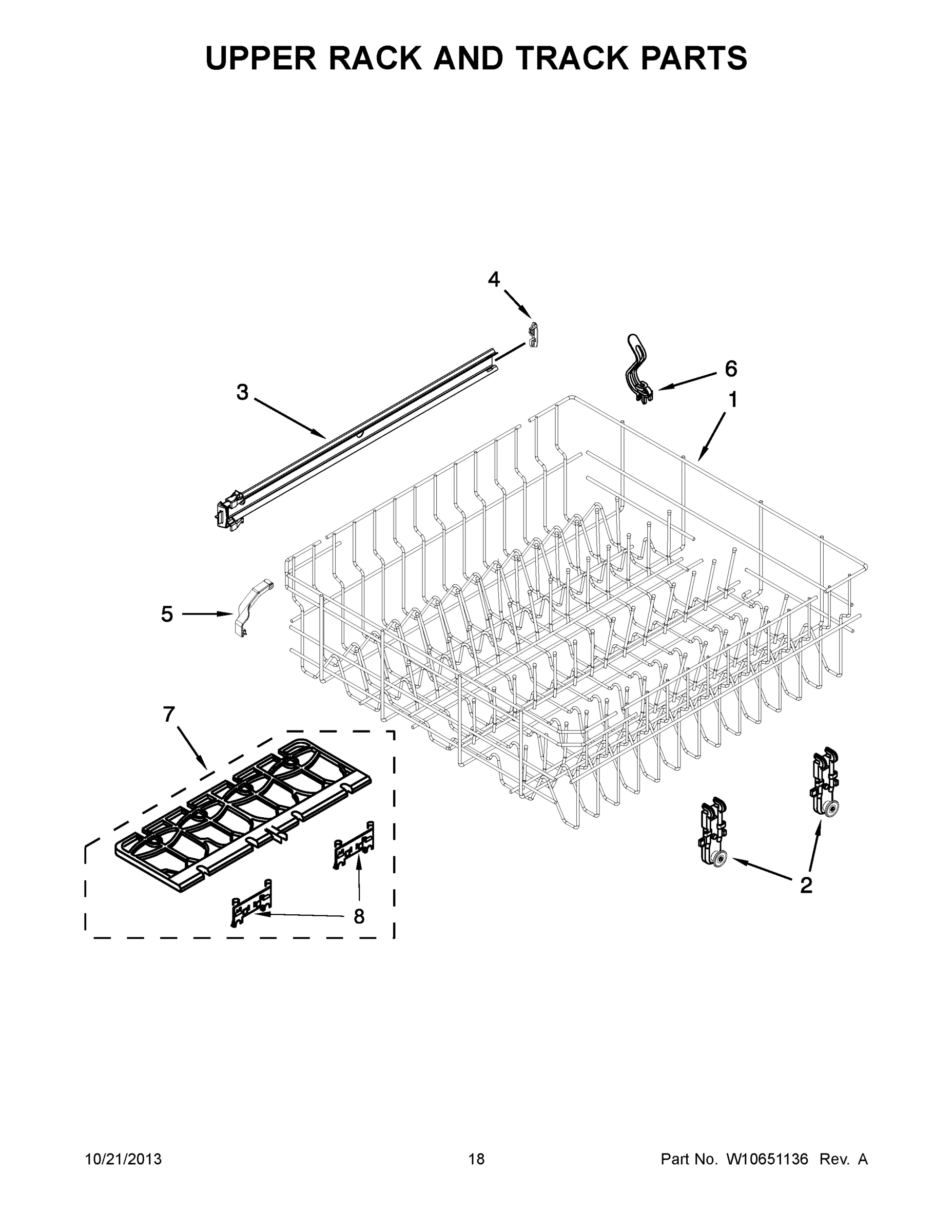 10 - UPPER RACK AND TRACK PARTS
