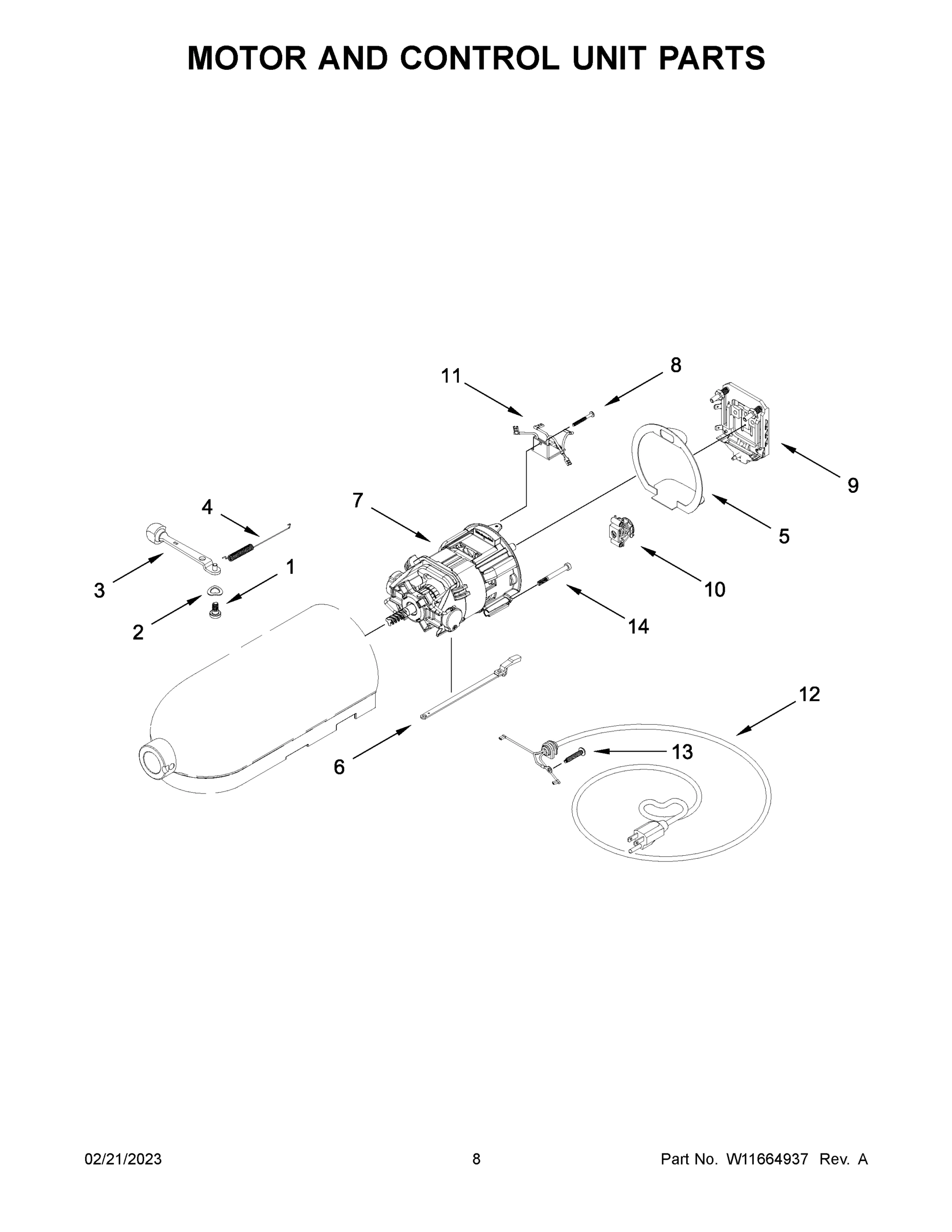 05 - MOTOR AND CONTROL UNIT PARTS