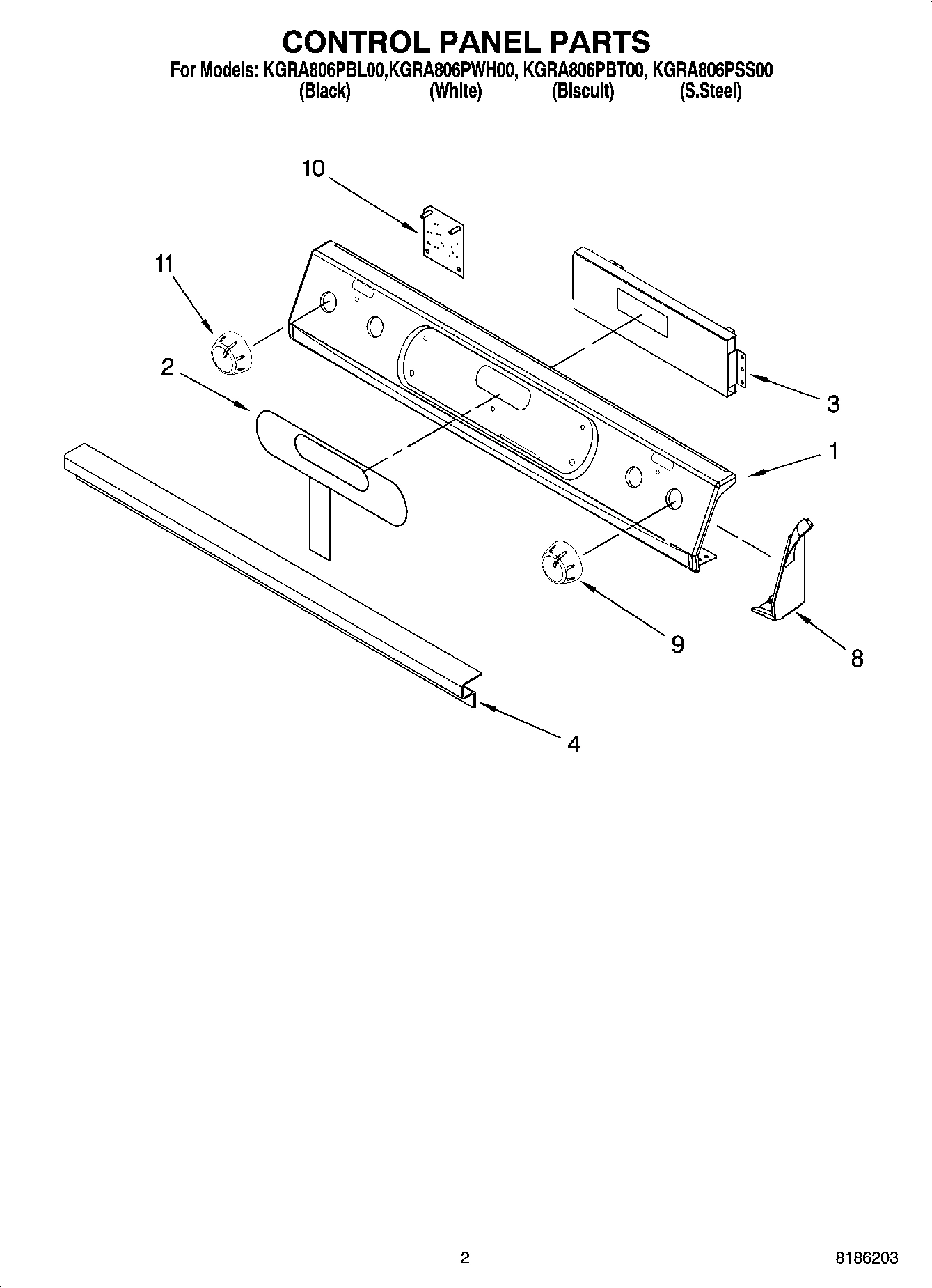 02 - CONTROL PANEL PARTS