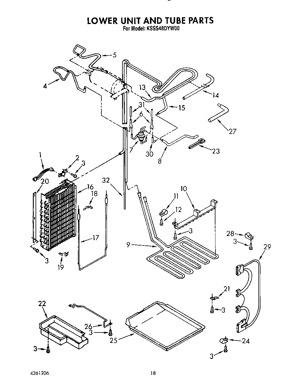 15 - LOWER UNIT AND TUBE