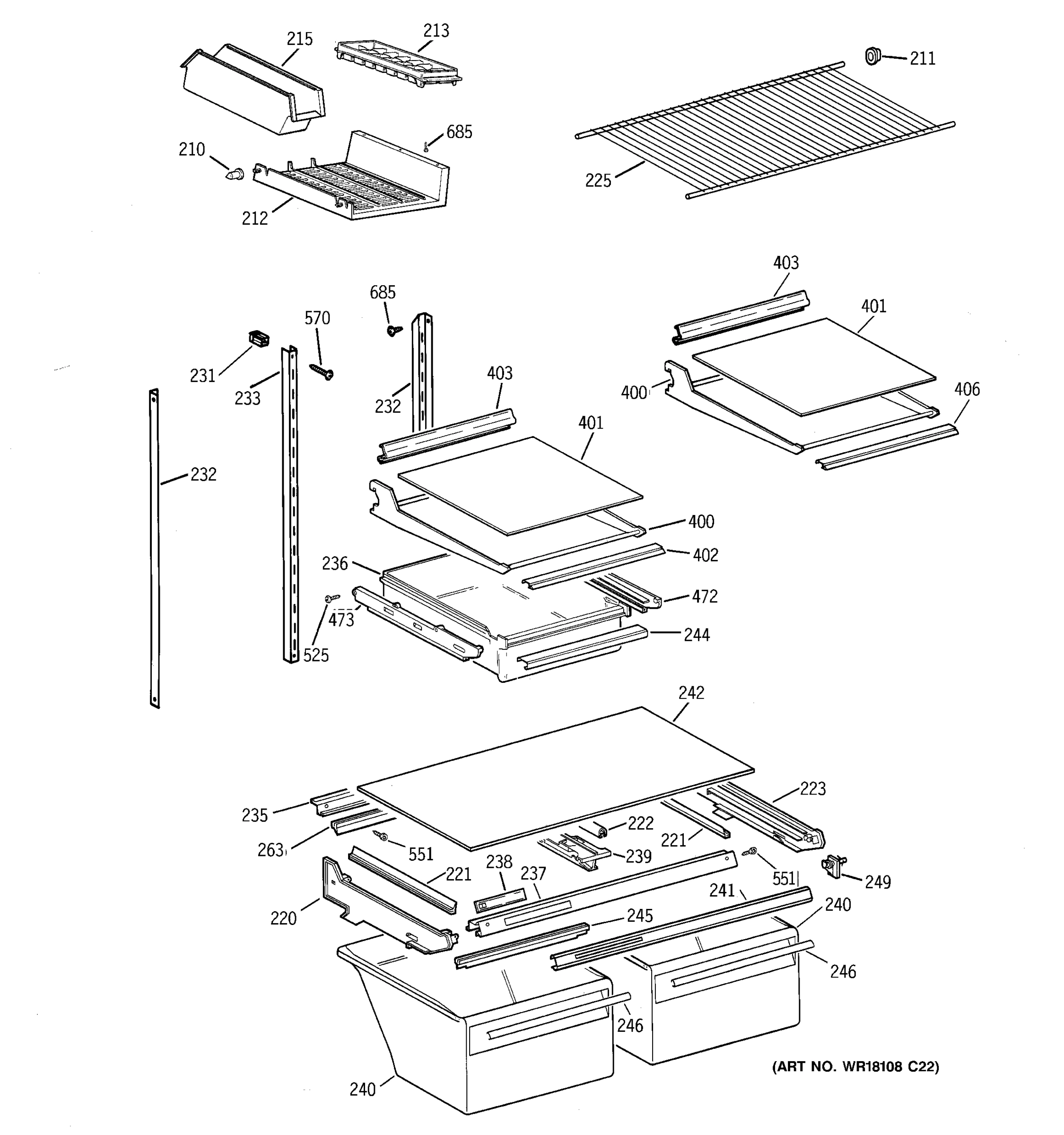 SHELF PARTS