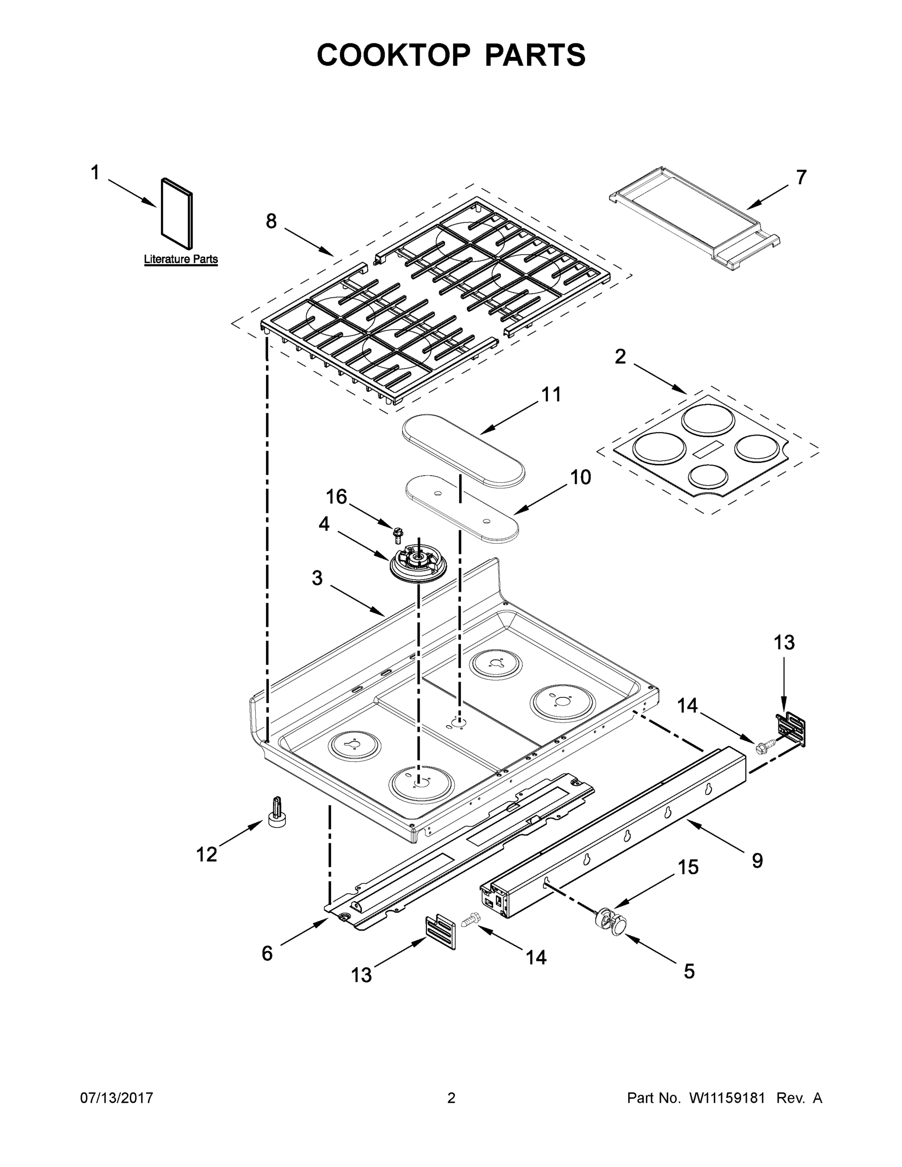 02 - COOKTOP PARTS