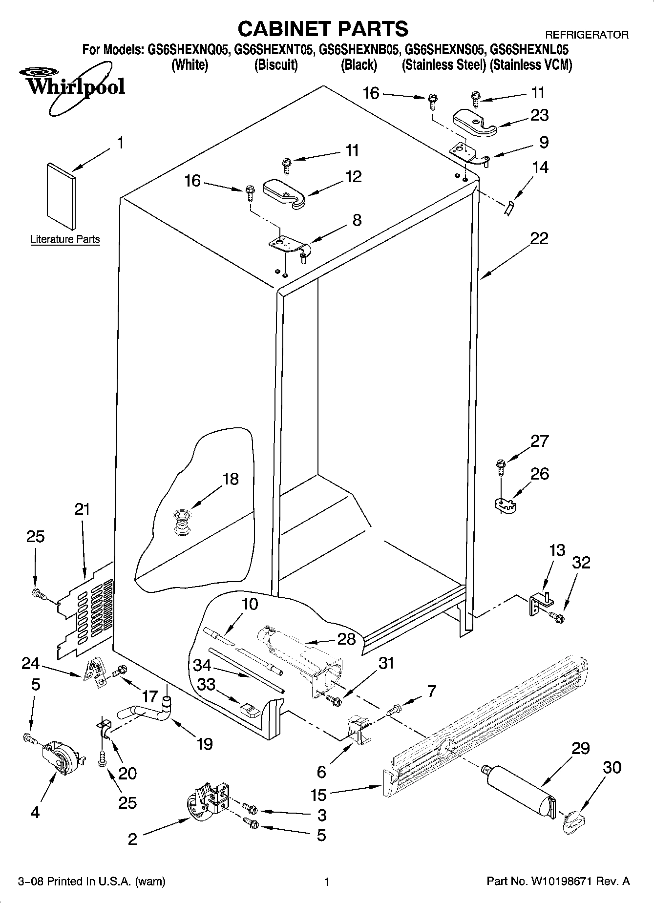 01 - CABINET PARTS