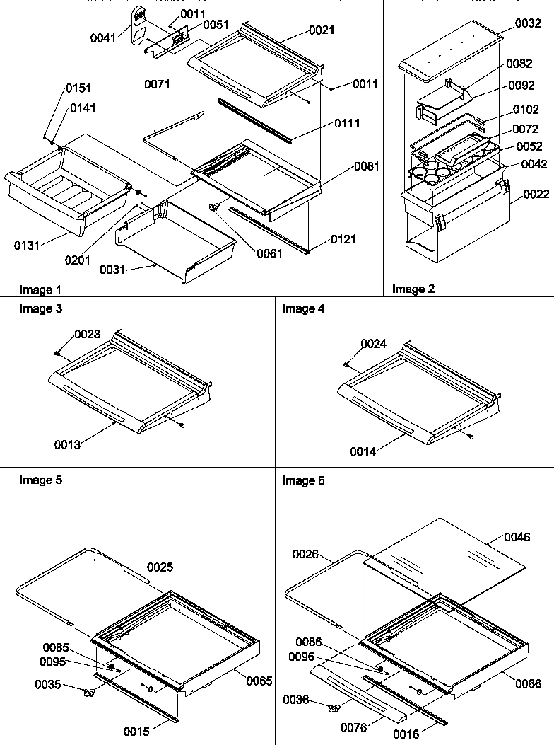 03 - DELI, SHELVES, CRISPER ASSEMBLIES & ACS