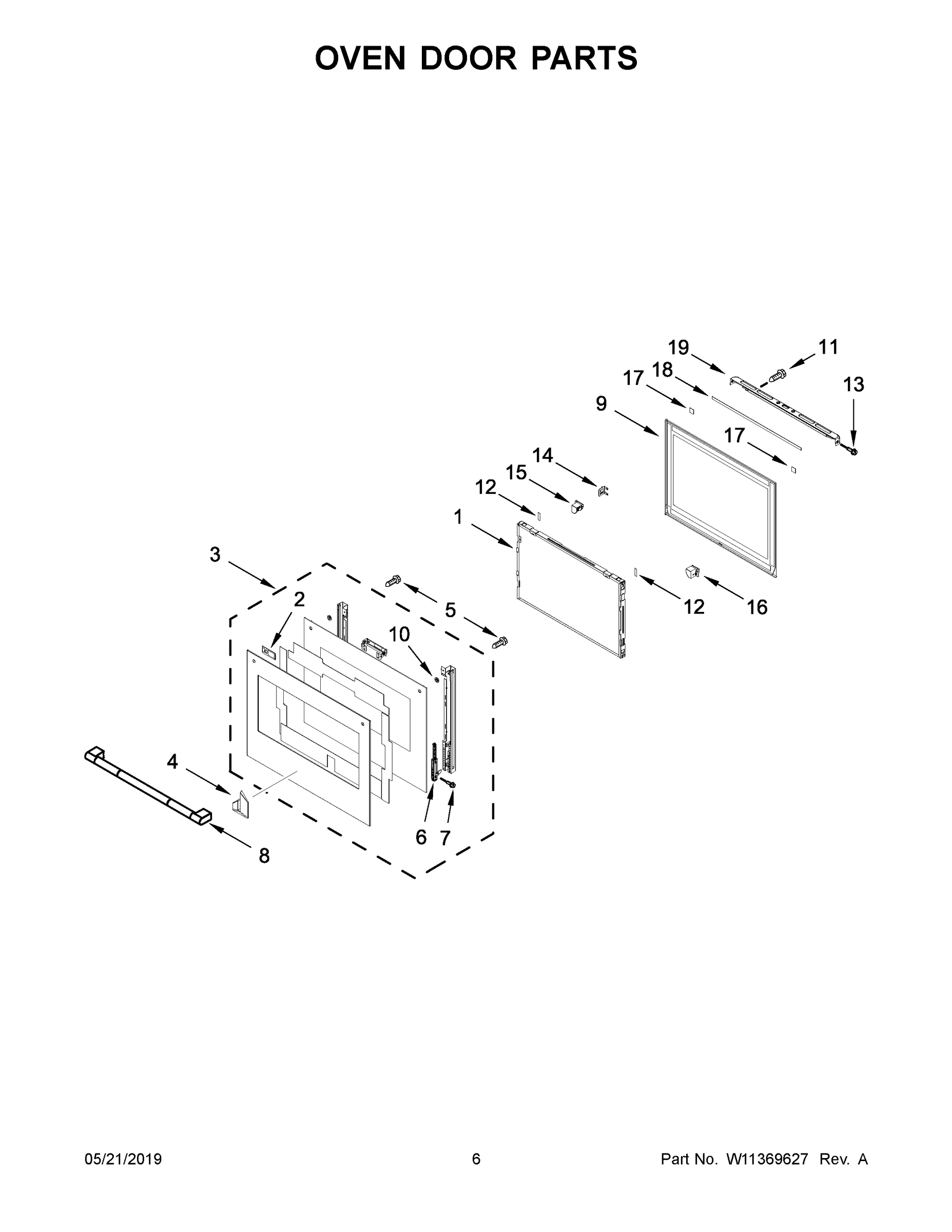 04 - OVEN DOOR PARTS