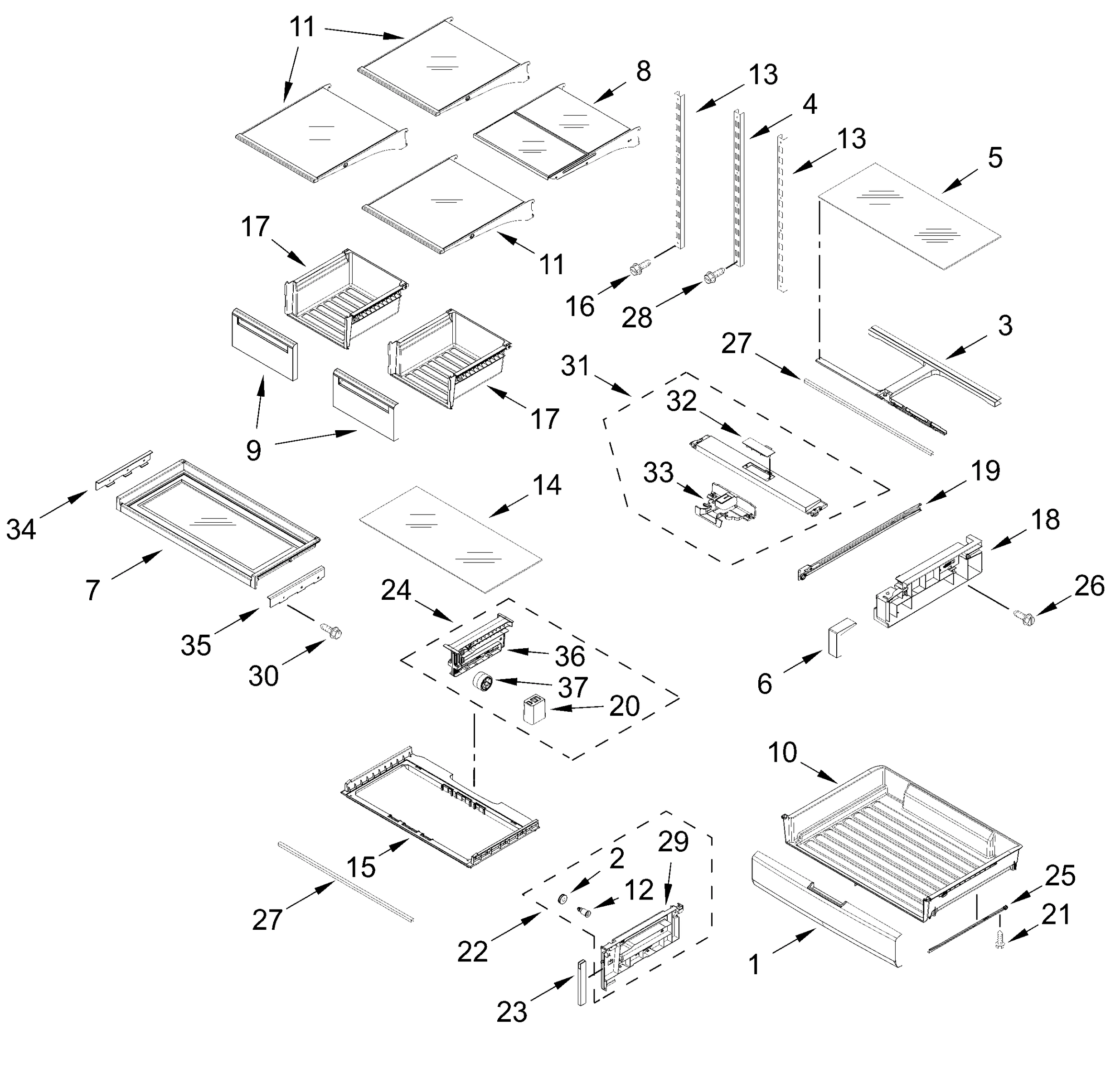 SHELF PARTS