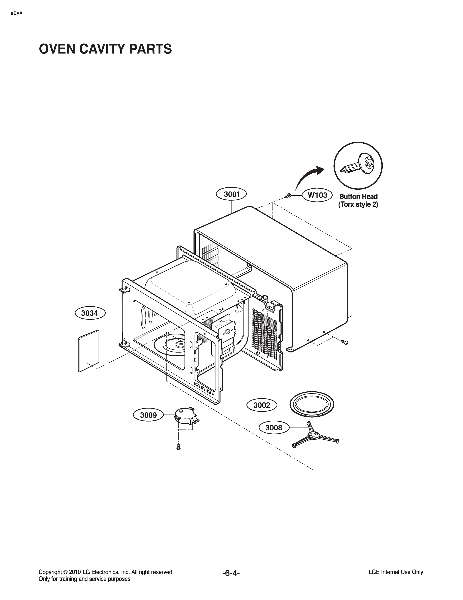 OVEN CAVITY PARTS