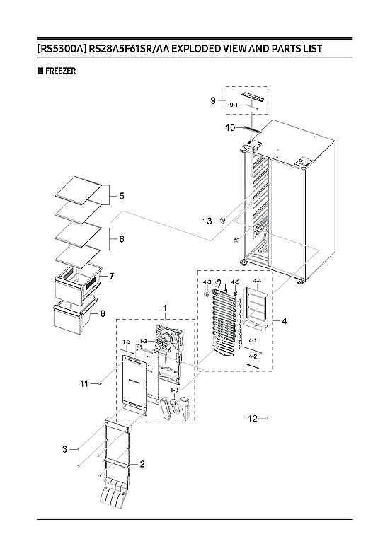 FREEZER PARTS