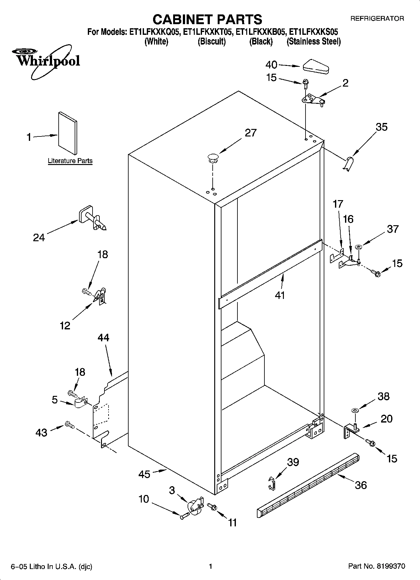 01 - CABINET PARTS