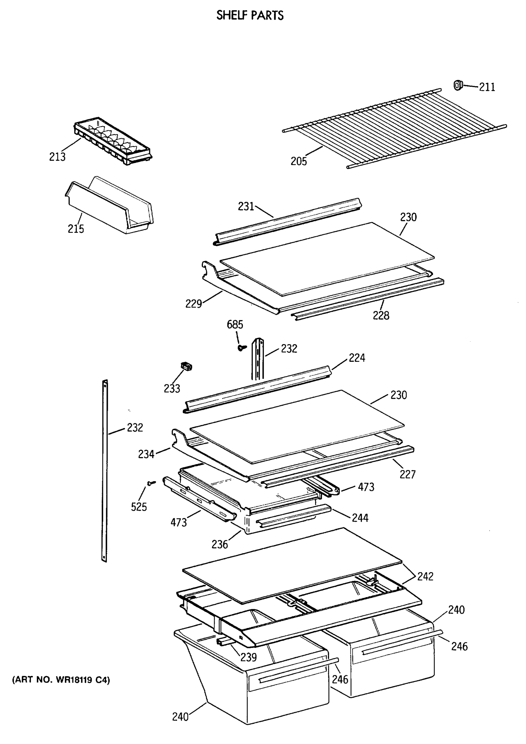 SHELF PARTS