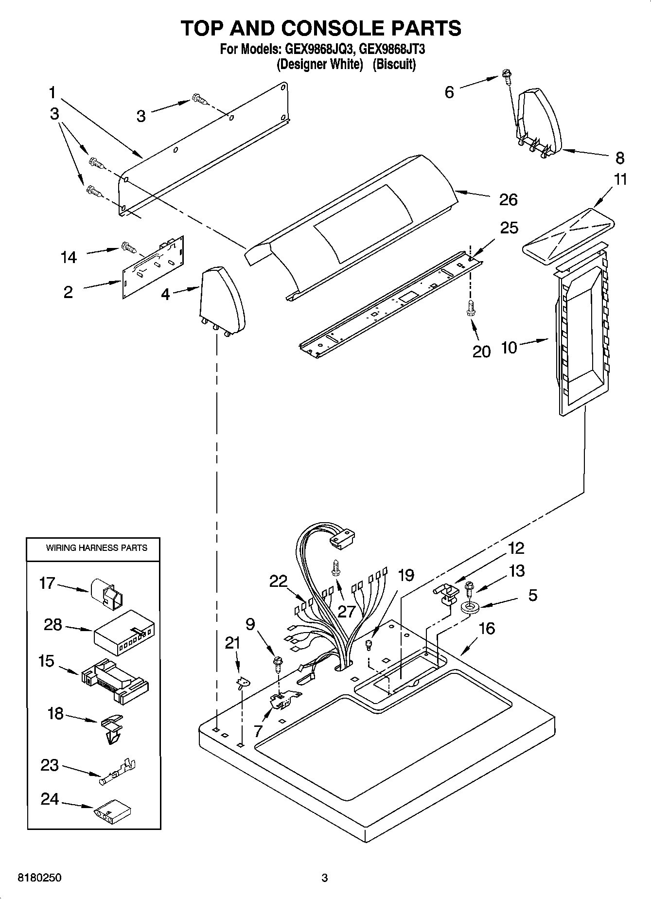 02 - TOP AND CONSOLE PARTS