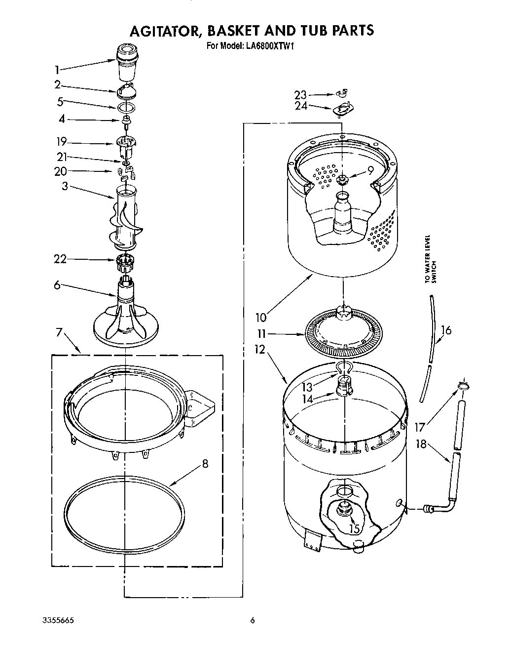 05 - AGITATOR, BASKET AND TUB