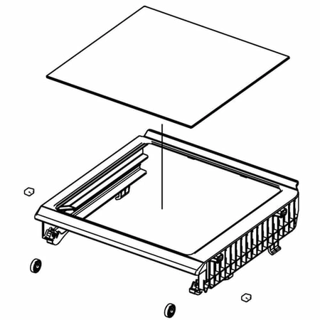 DA97-06137C Samsung Refrigerator Low Shelf