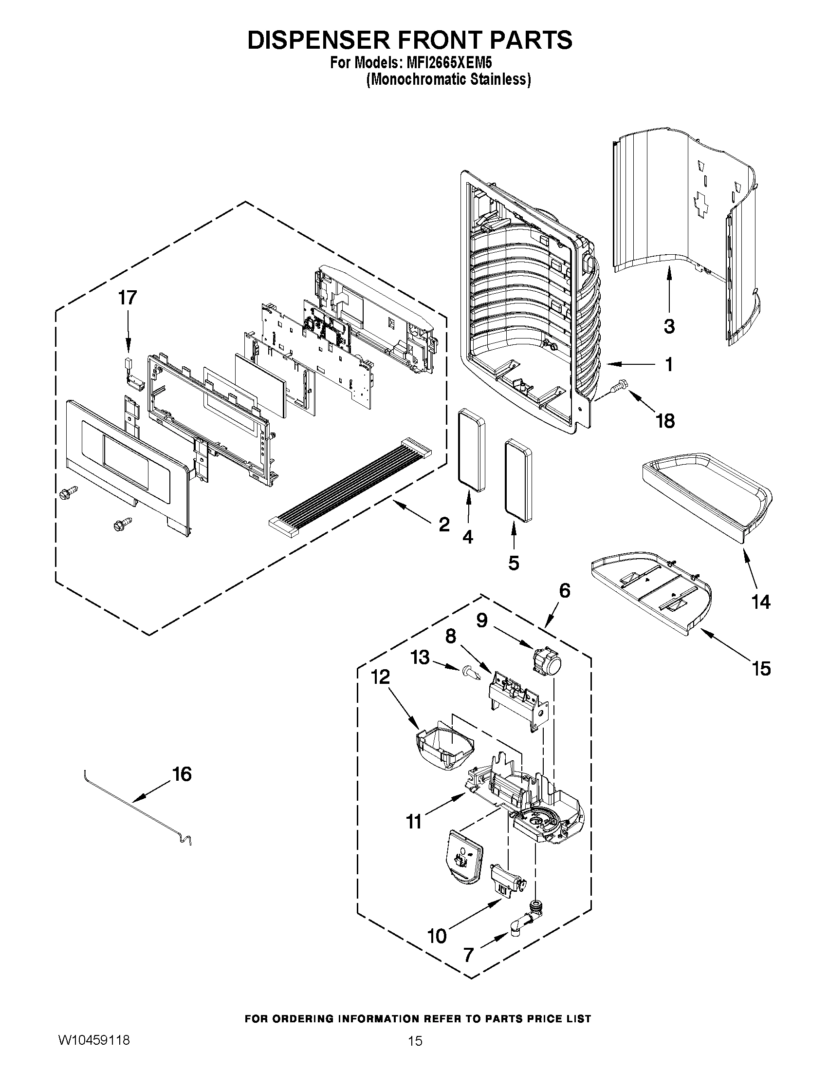 08 - DISPENSER FRONT PARTS