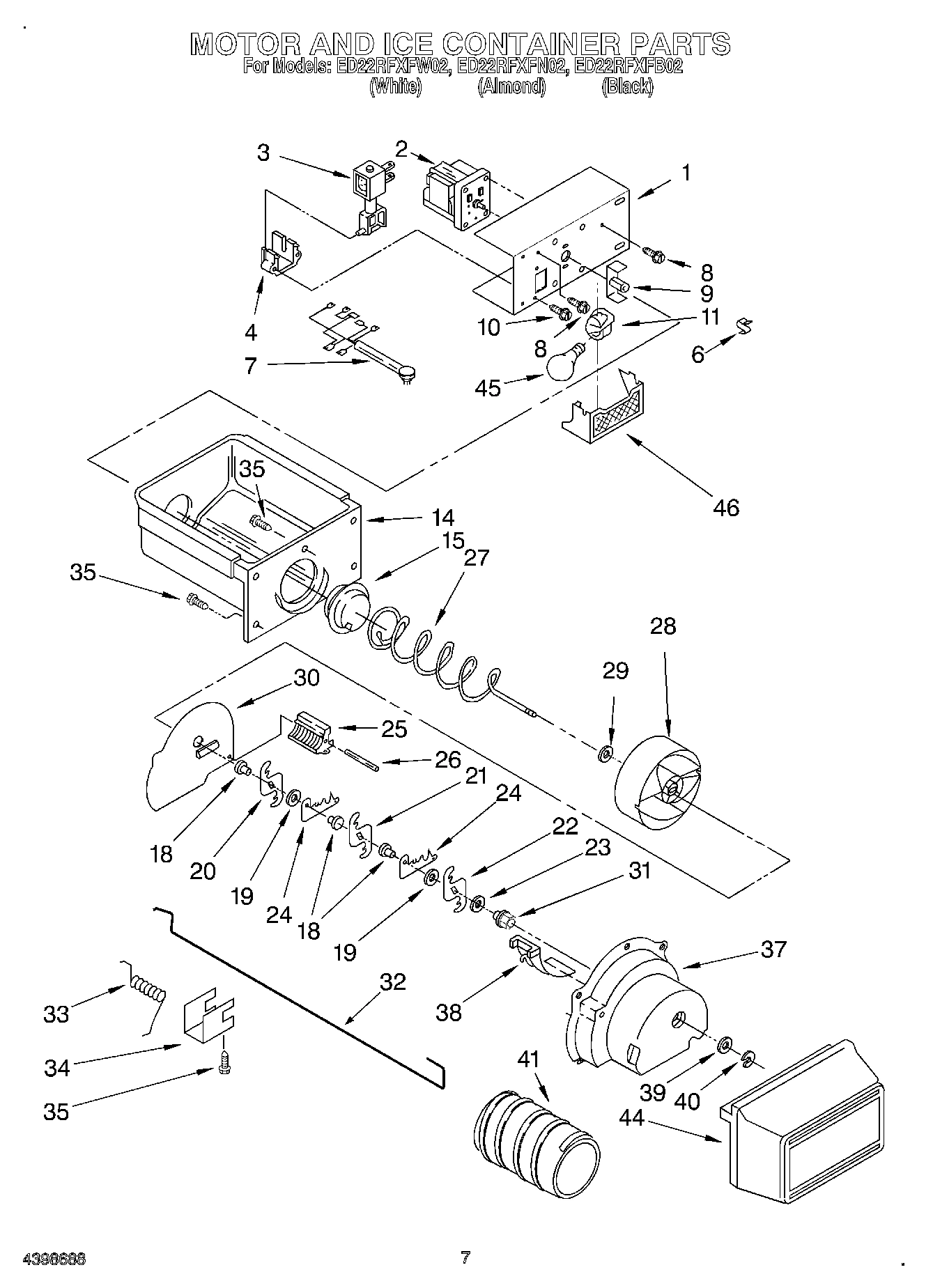 06 - MOTOR AND ICE CONTAINER