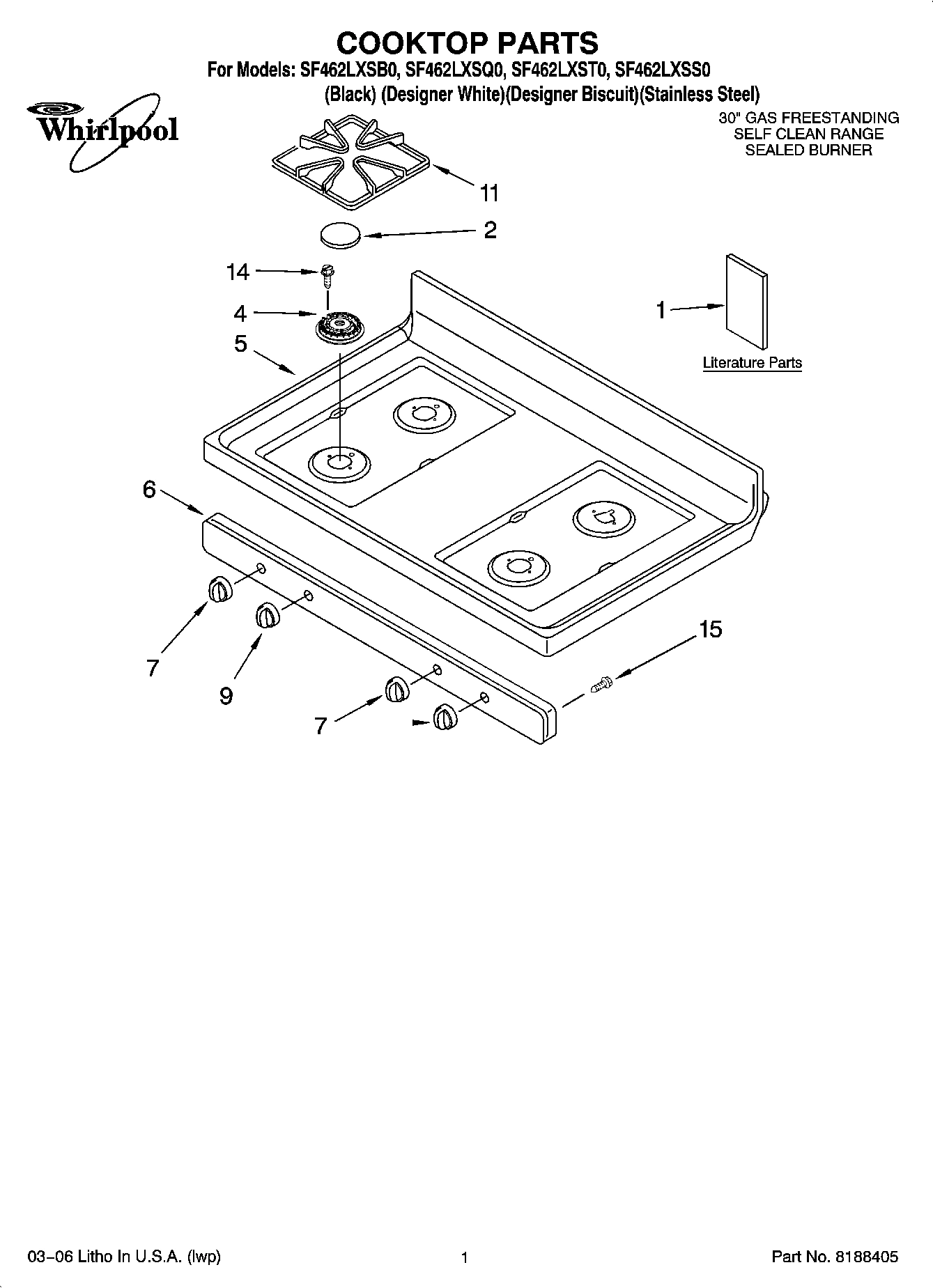 01 - COOKTOP PARTS