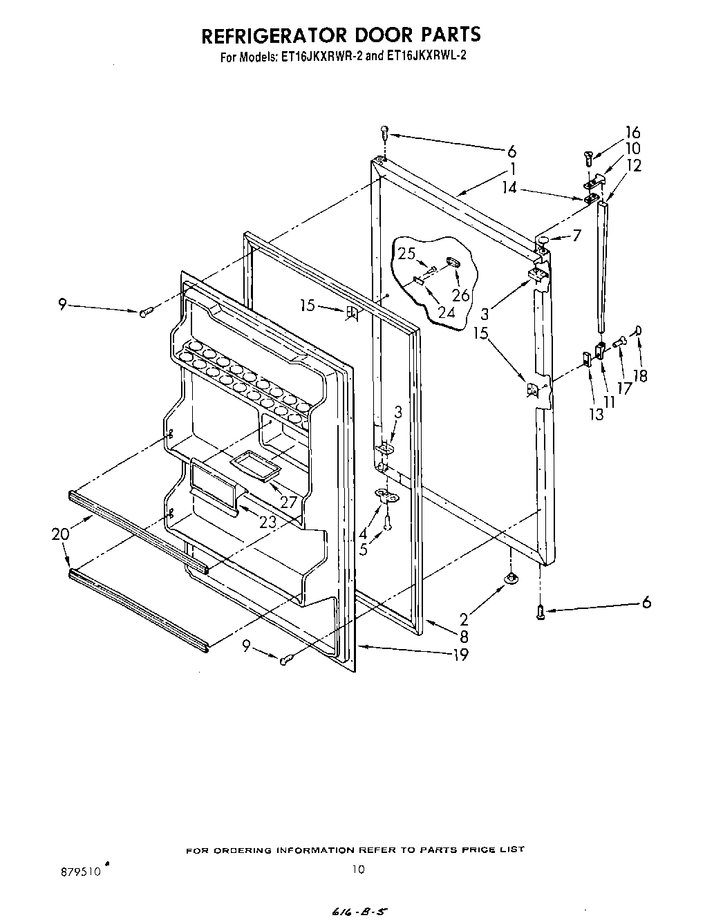 08 - REFRIGERATOR DOOR , NOT ILLUSTRATED