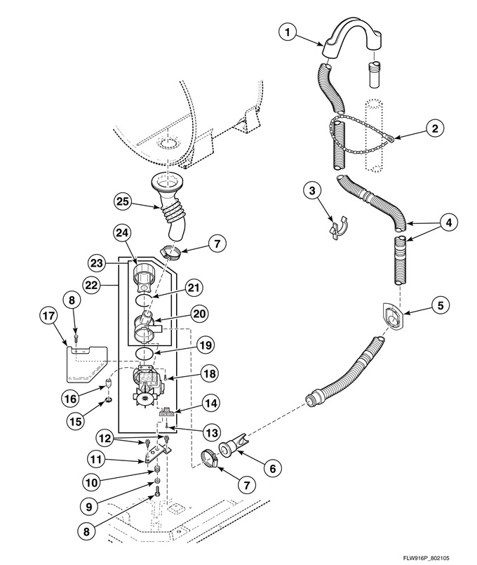 Drain Hose And Pump