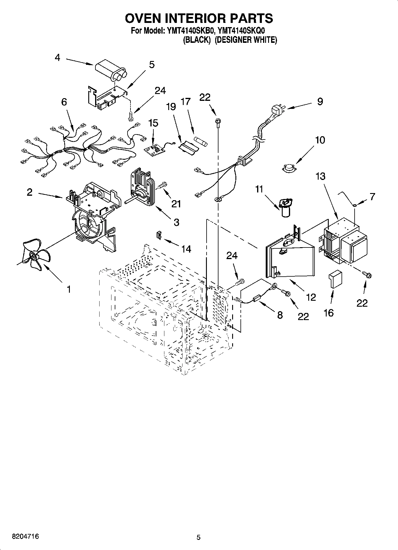 05 - OVEN INTERIOR PARTS