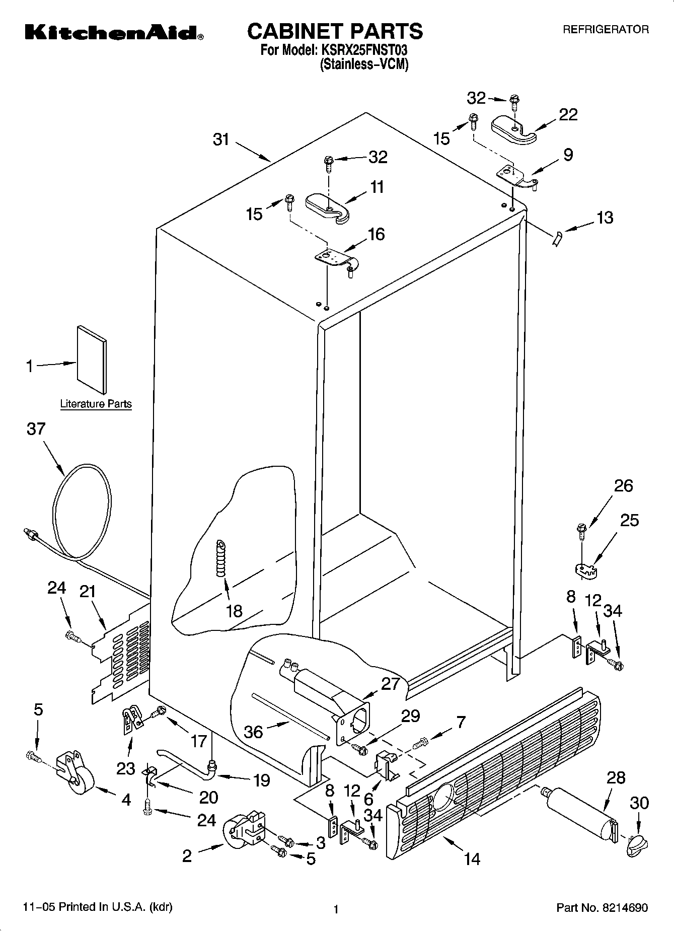 01 - CABINET PARTS