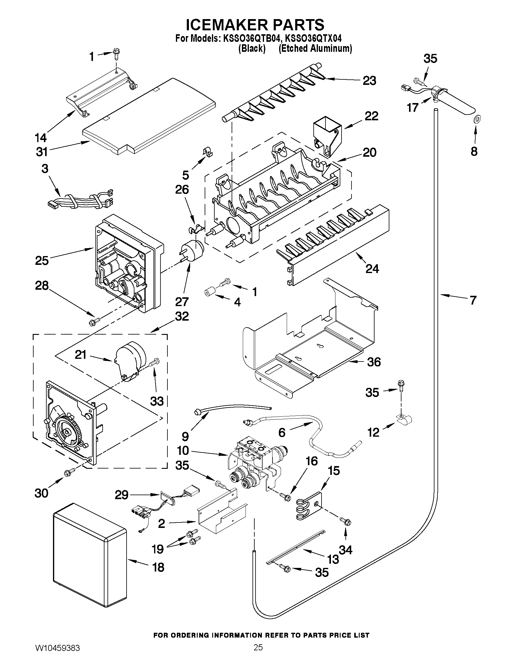 15 - ICEMAKER PARTS
