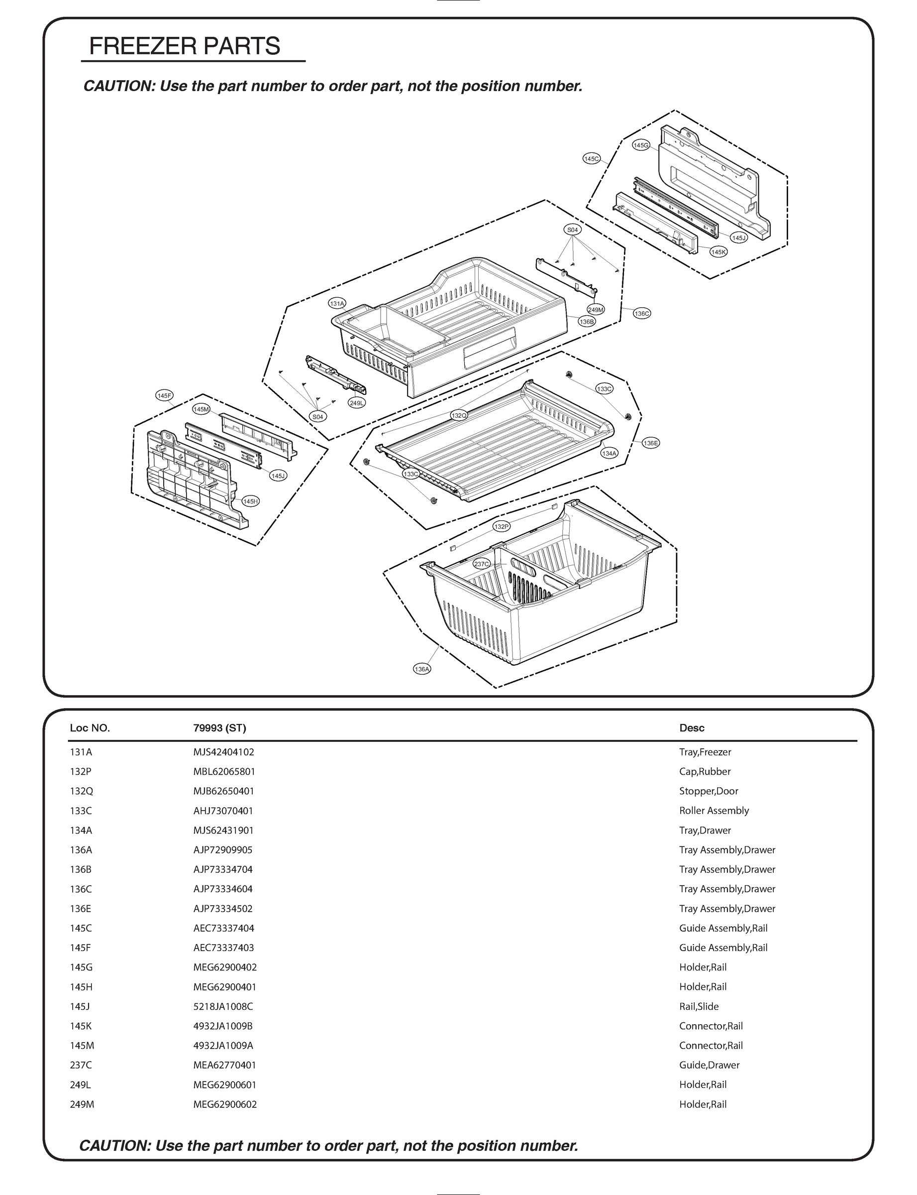 FREEZER PARTS
