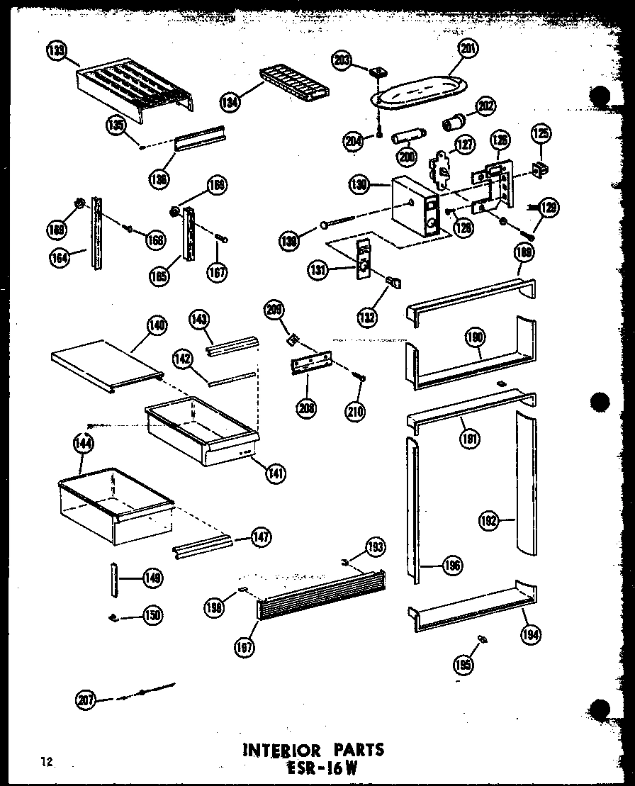 04 - INTERIOR PARTS ESR-16W