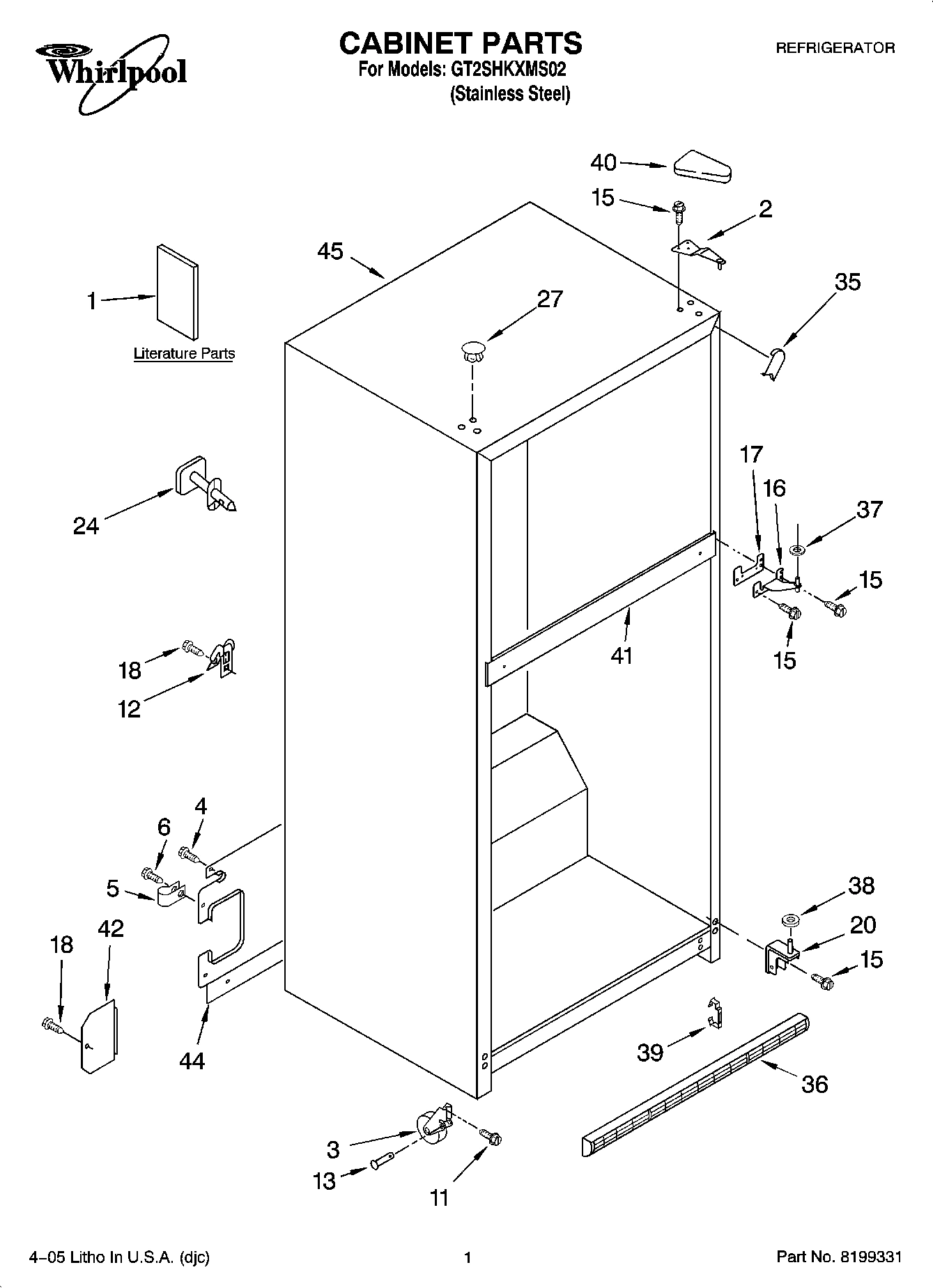 01 - CABINET PARTS