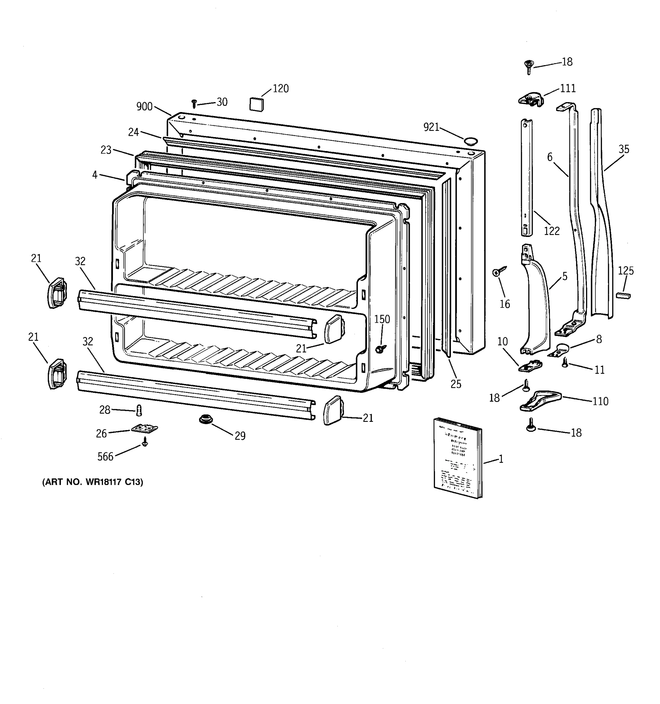 FREEZER DOOR