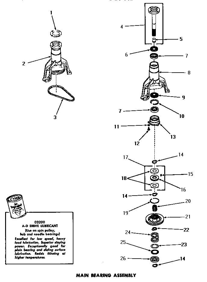 16 - MAIN BEARING ASSY