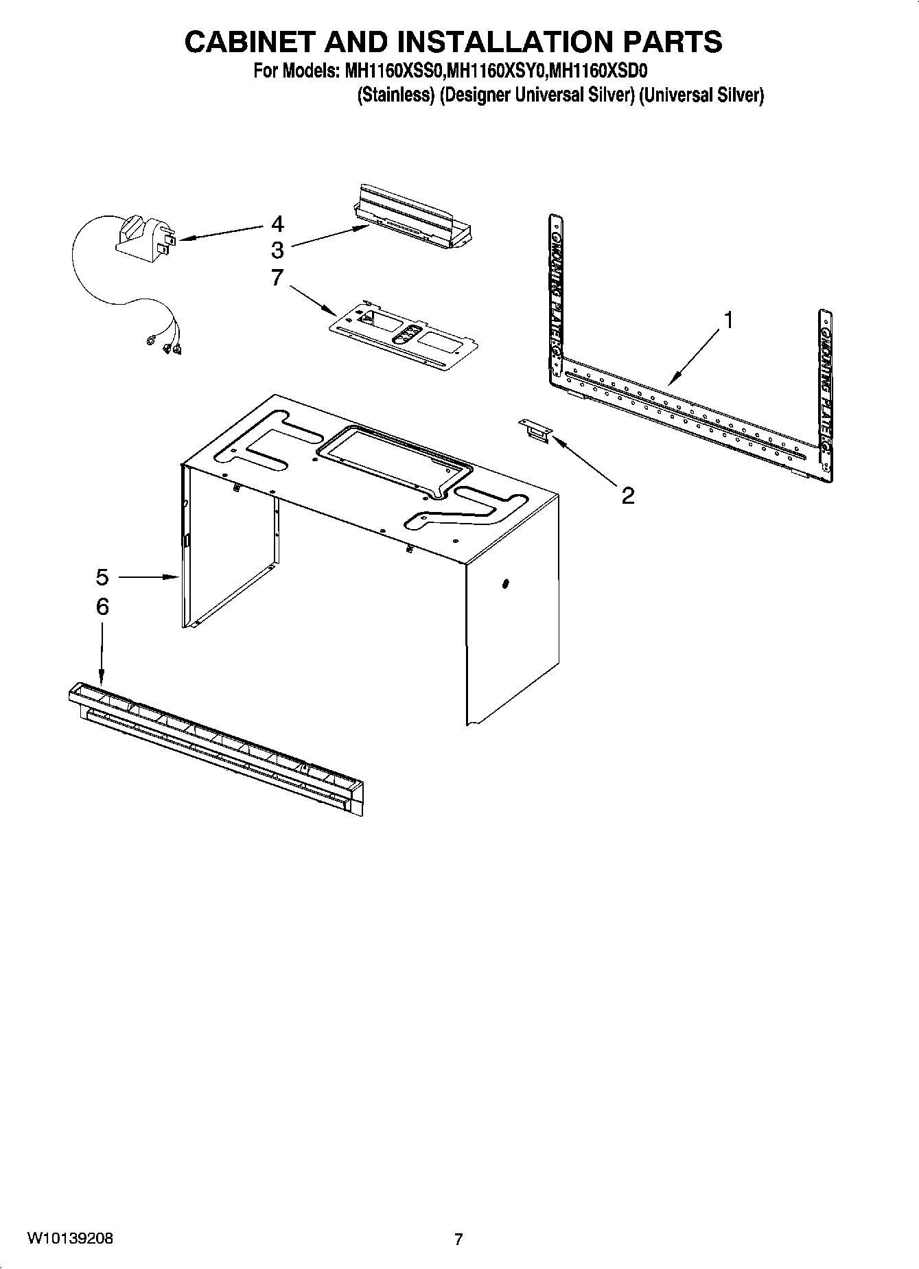 06 - CABINET AND INSTALLATION PARTS