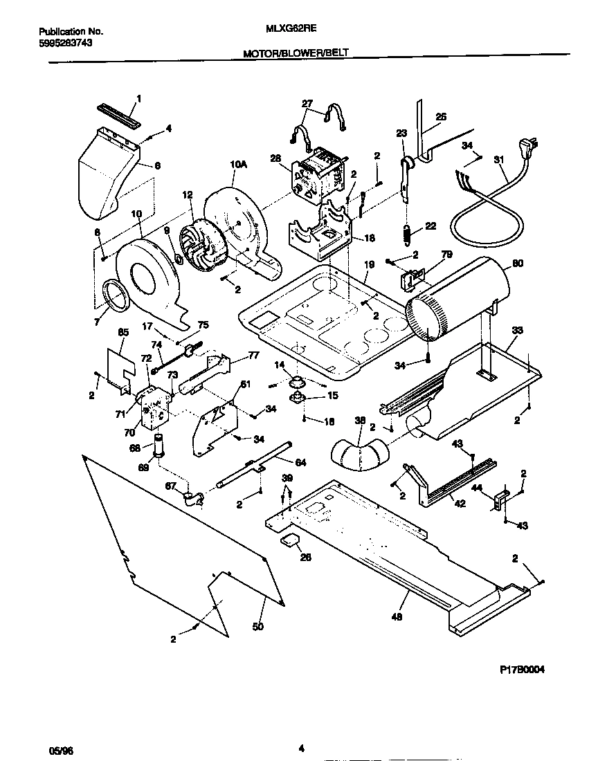 03 - MOTOR/BLOWER/BELT